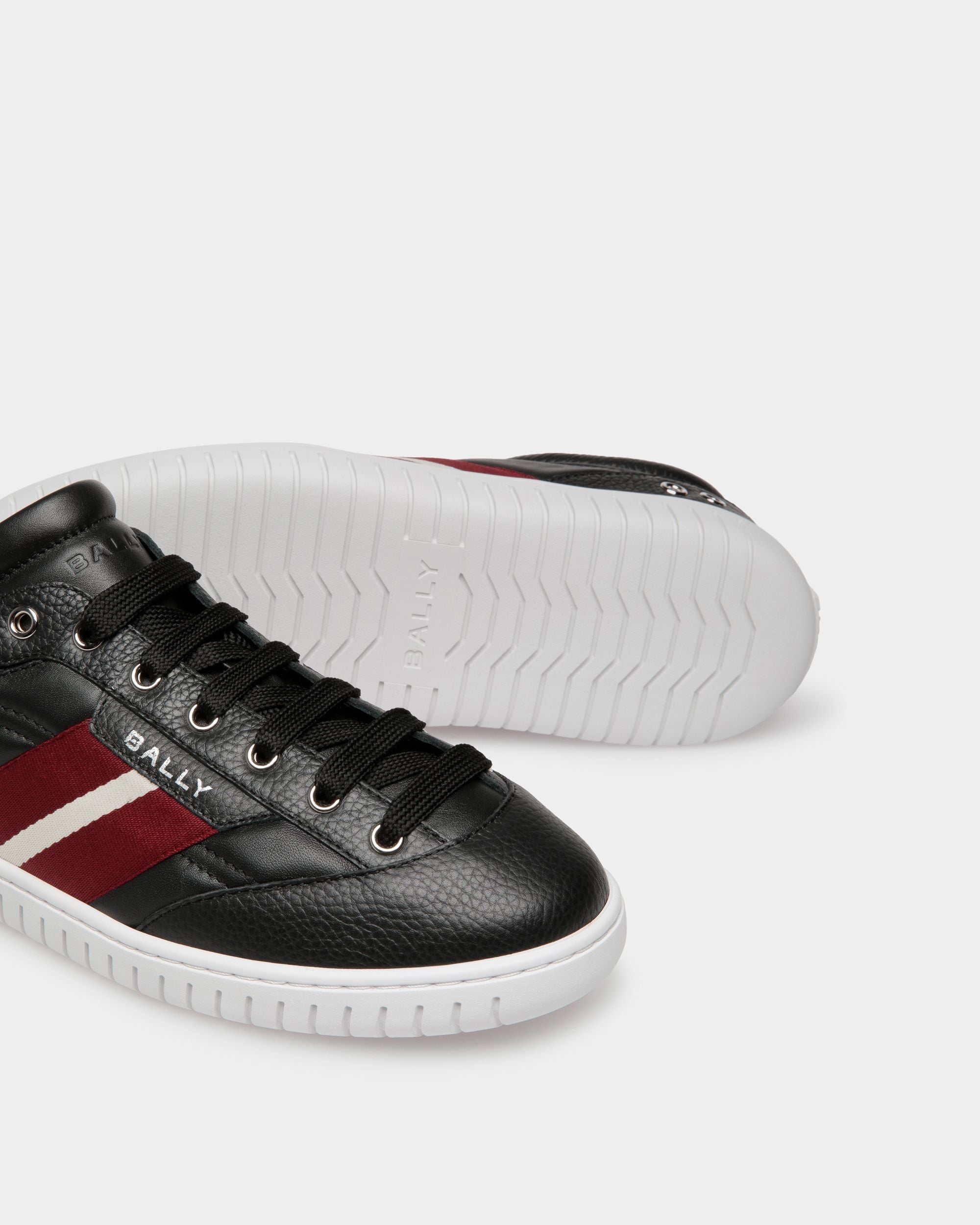 Player Sneaker Aus Leder In Schwarz - Herren - Bally - 05