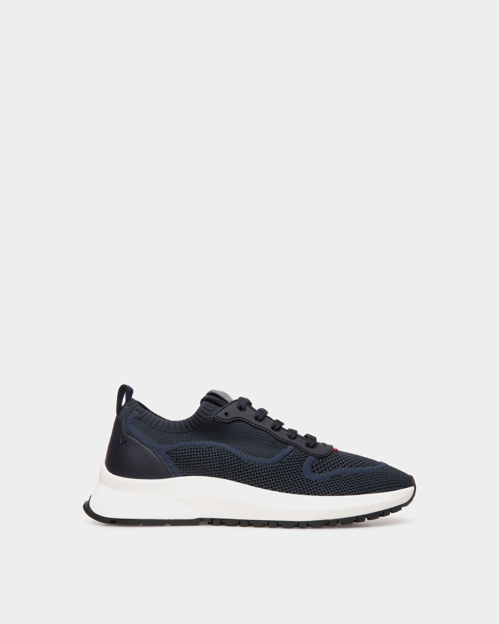 Outline Sneaker In Navy Blue Knit - Herren - Bally - 01