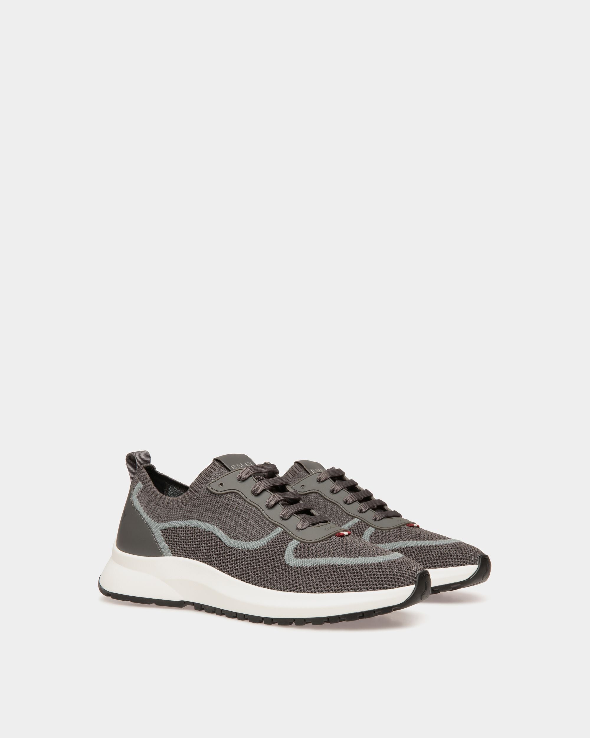 Outline Sneaker Aus Strickgewebe In Grau - Herren - Bally - 03
