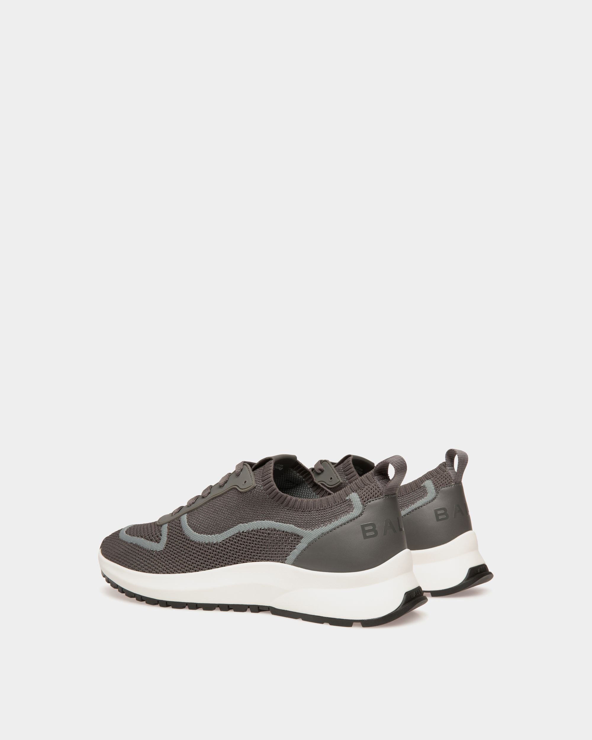 Outline Sneaker Aus Strickgewebe In Grau - Herren - Bally - 04