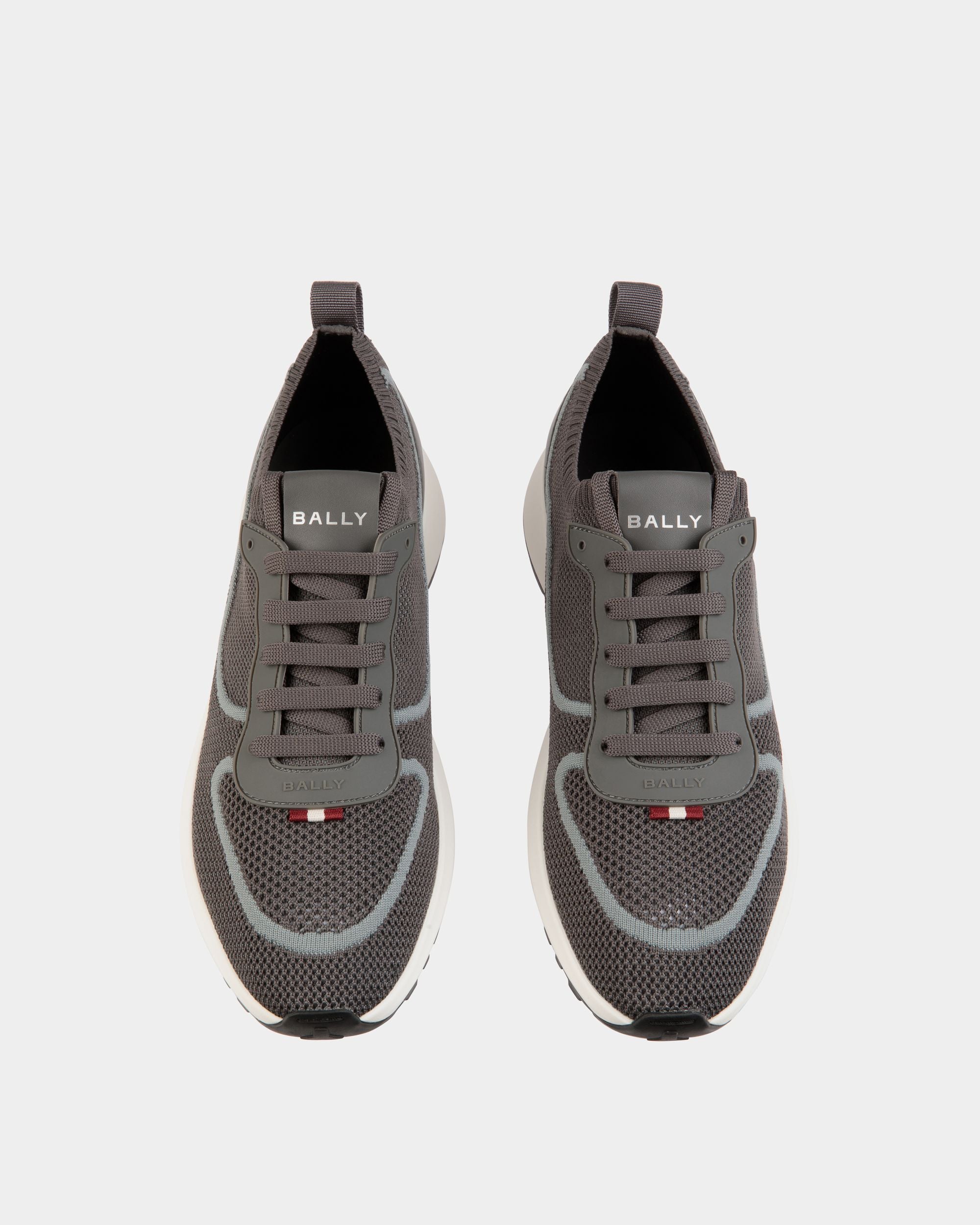 Outline Sneaker Aus Strickgewebe In Grau - Herren - Bally - 05