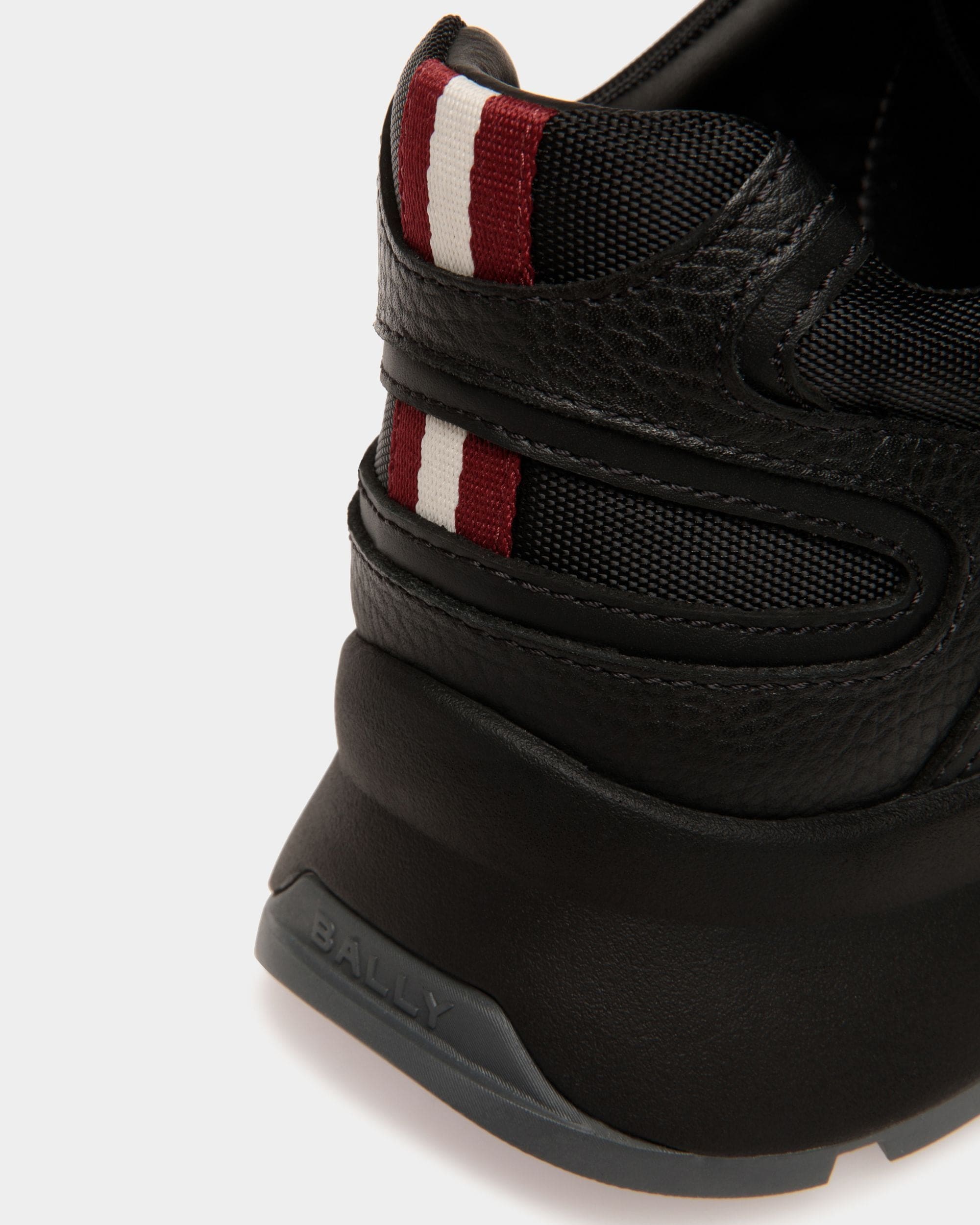 Outline Sneaker Aus Schwarzem Leder Und Nylon - Herren - Bally - 06