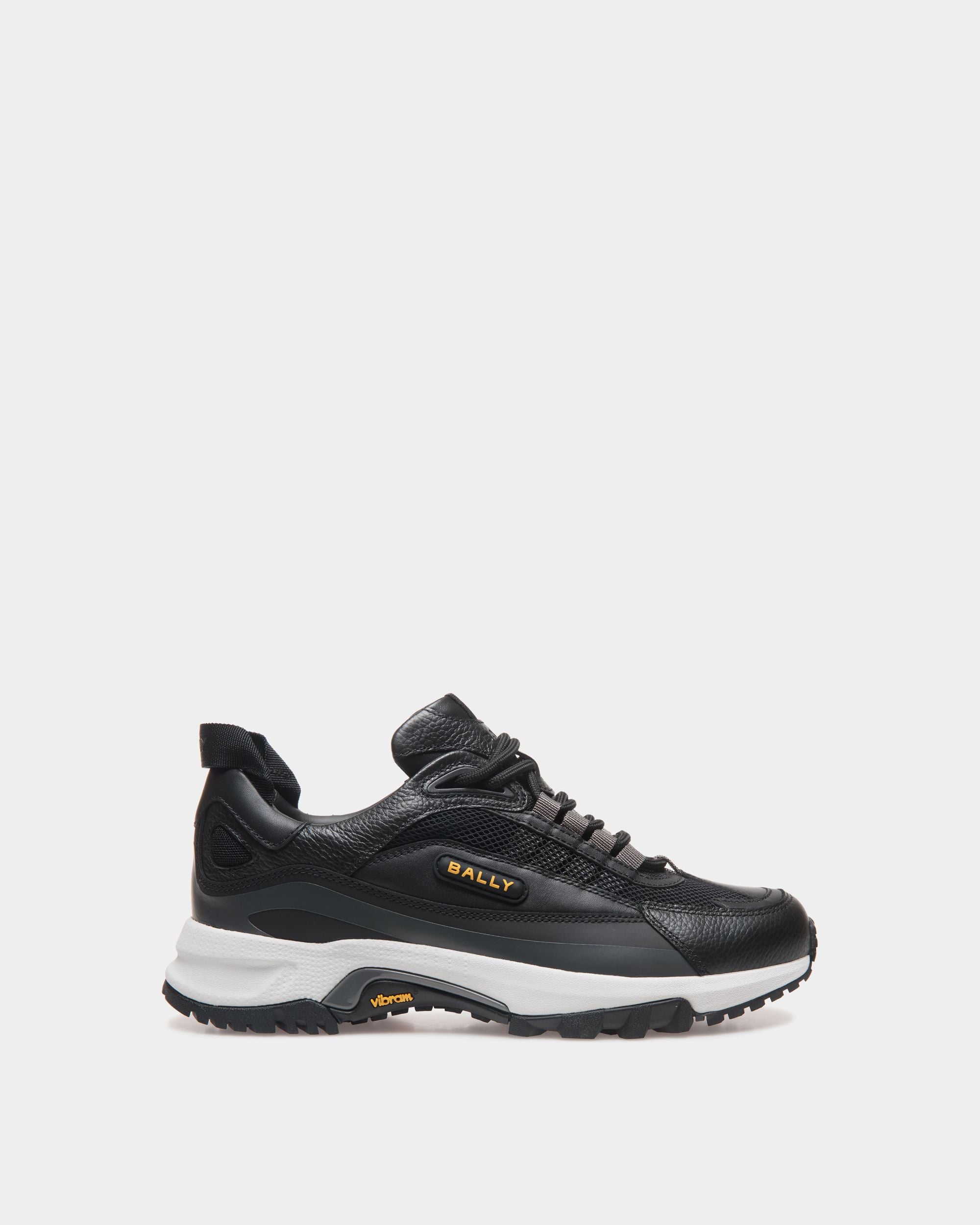Faster Sneakers Aus Schwarzem Leder Und Nylon - Herren - Bally - 01