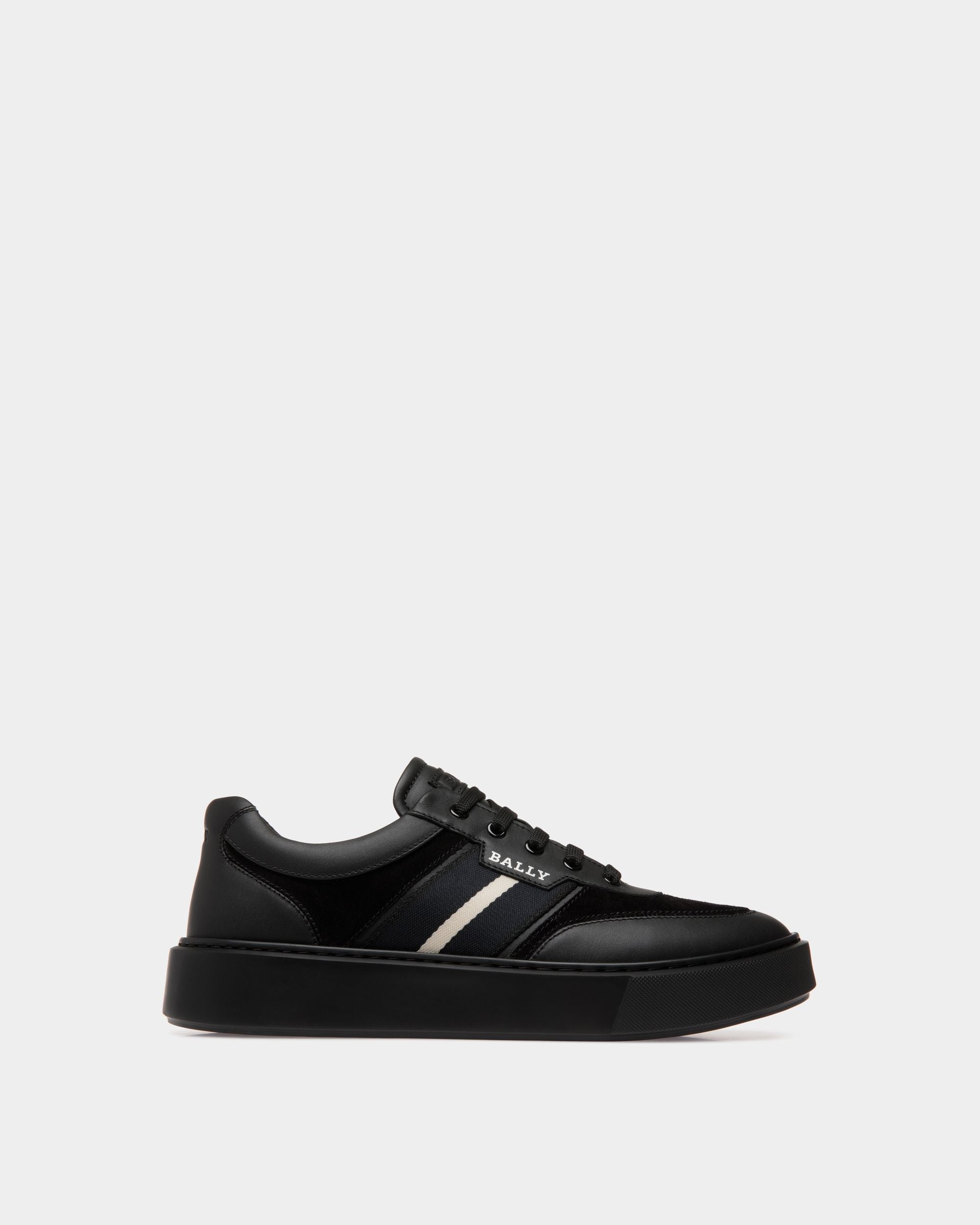 Sneaker In Black Leather - Herren - Bally - 01