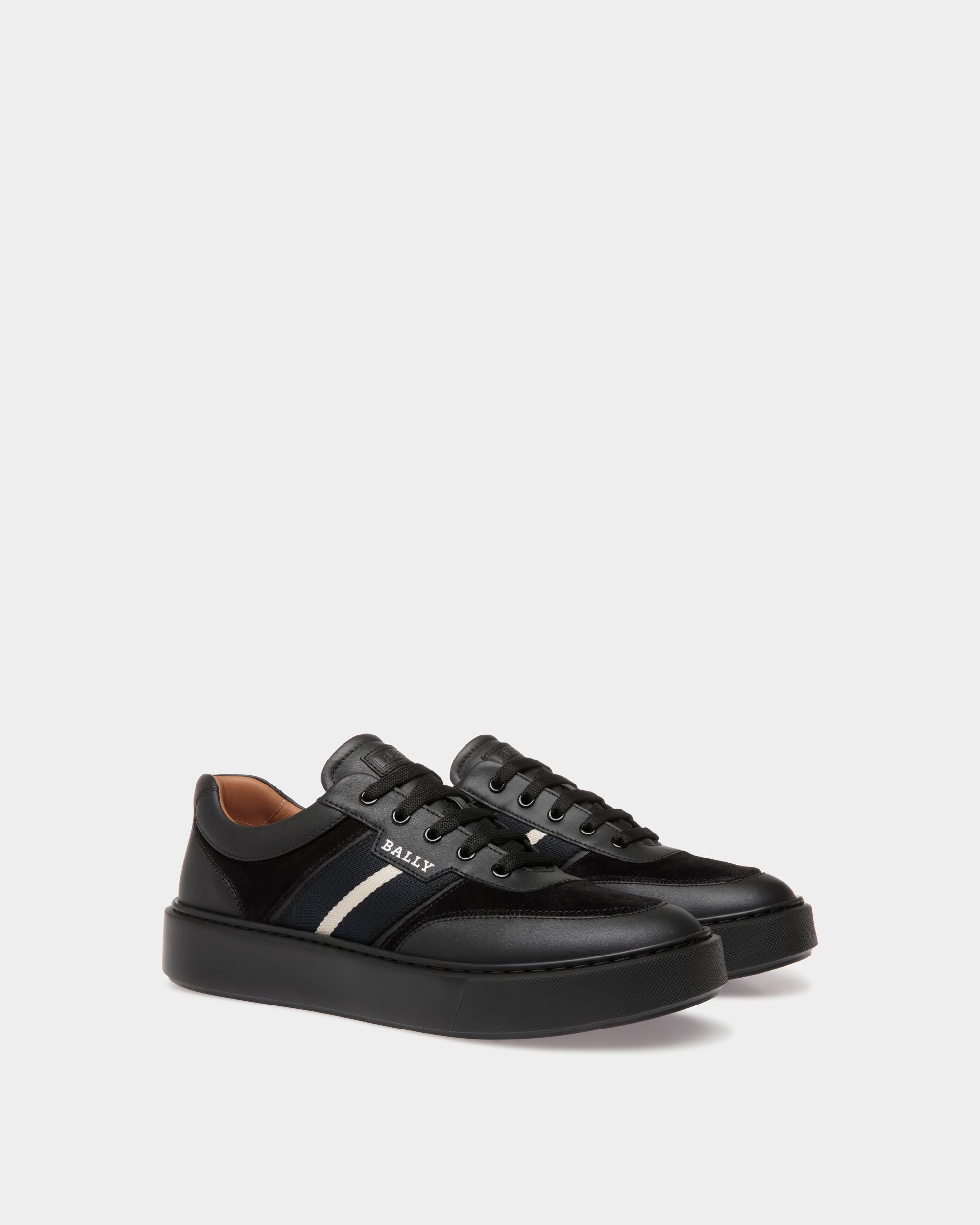 Sneaker In Black Leather - Herren - Bally - 02