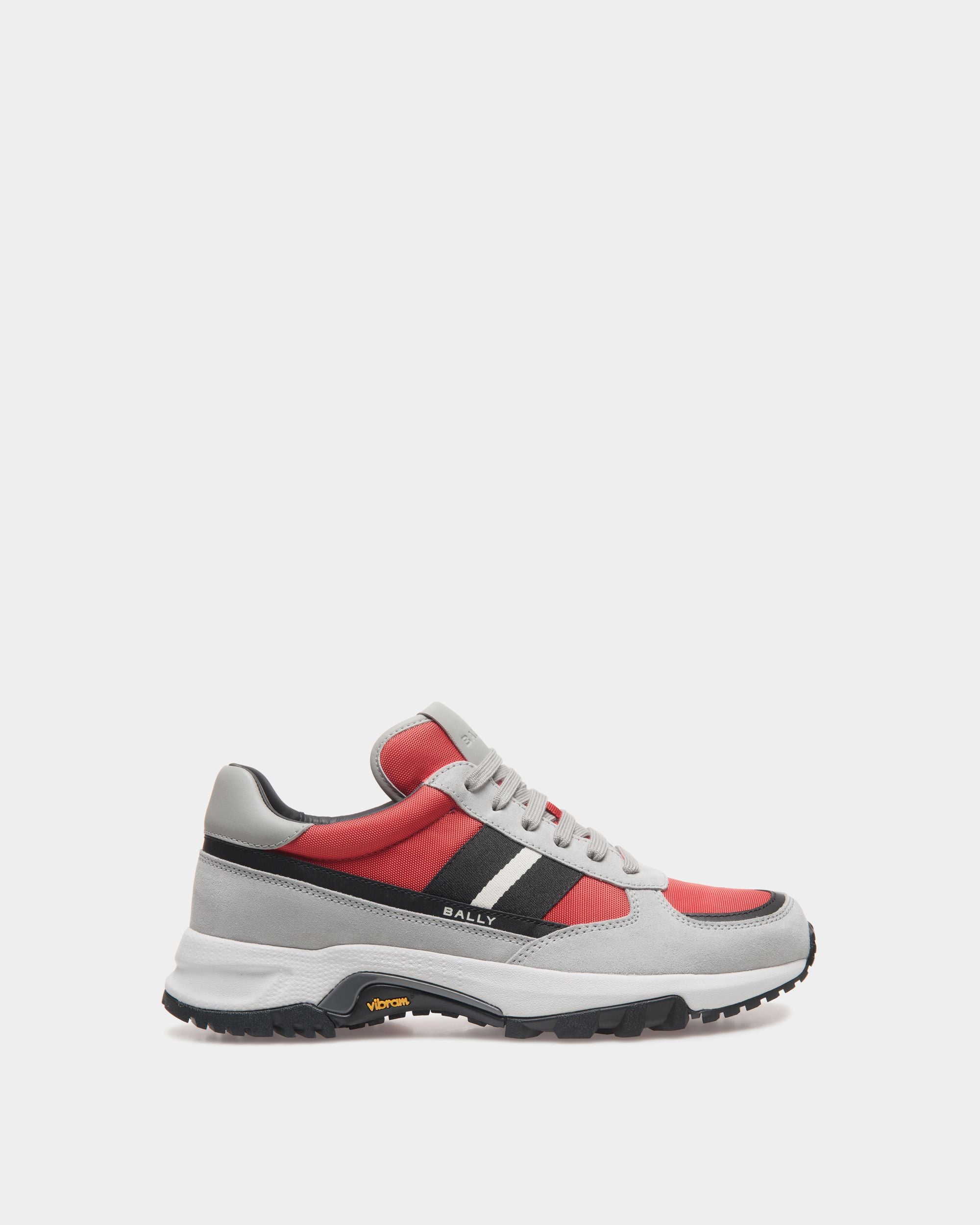 Faster Sneakers Aus Rotem Veloursleder Und Nylon - Herren - Bally - 01
