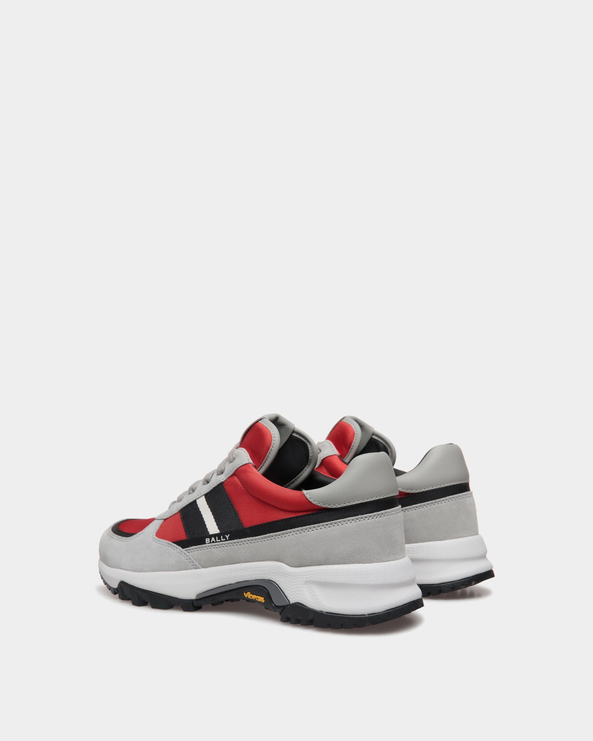 Faster Sneakers Aus Rotem Veloursleder Und Nylon - Herren - Bally - 03