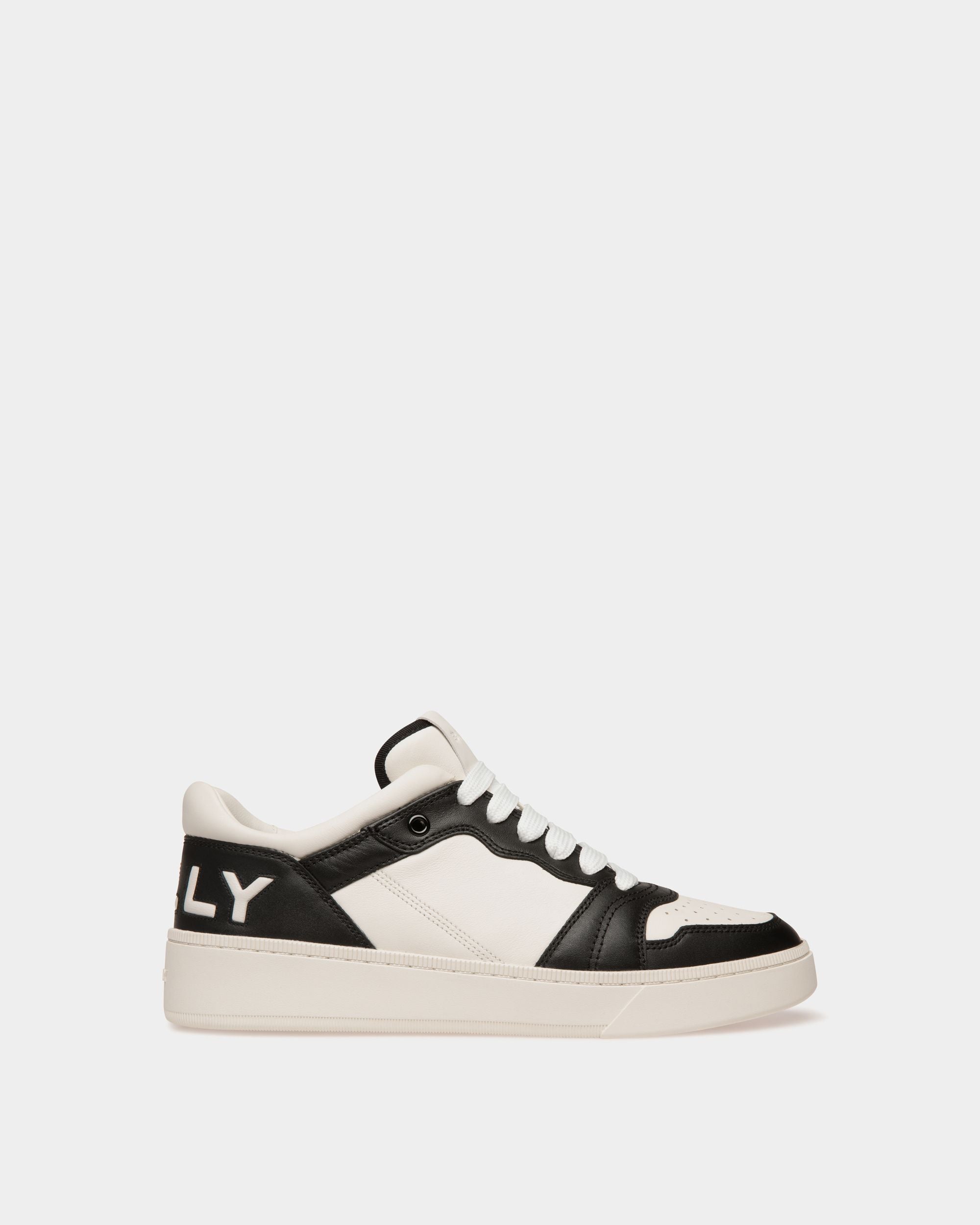 Raise Sneaker Aus Leder In Weiß Und Schwarz - Herren - Bally - 01