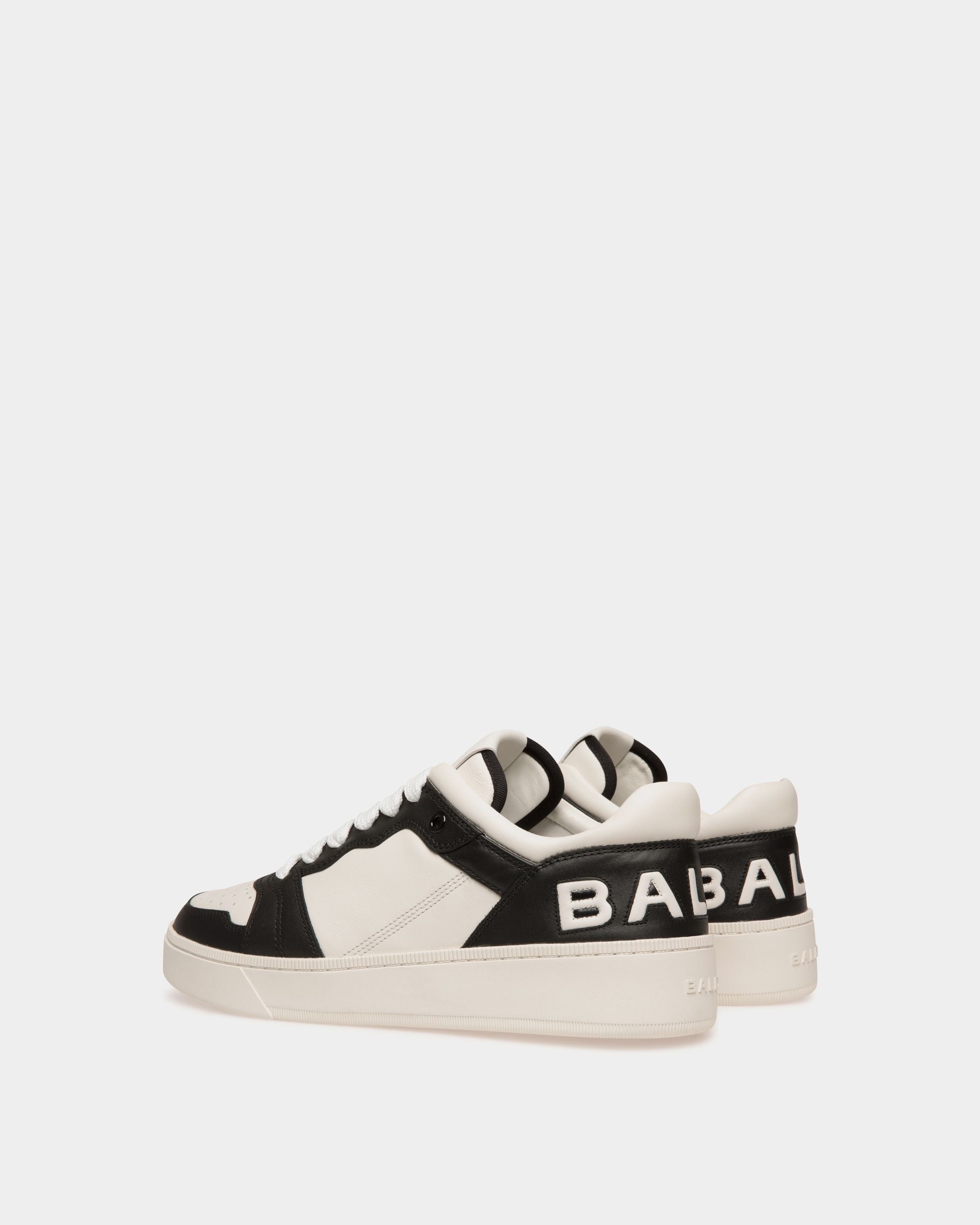 Raise Sneaker Aus Leder In Weiß Und Schwarz - Herren - Bally - 04