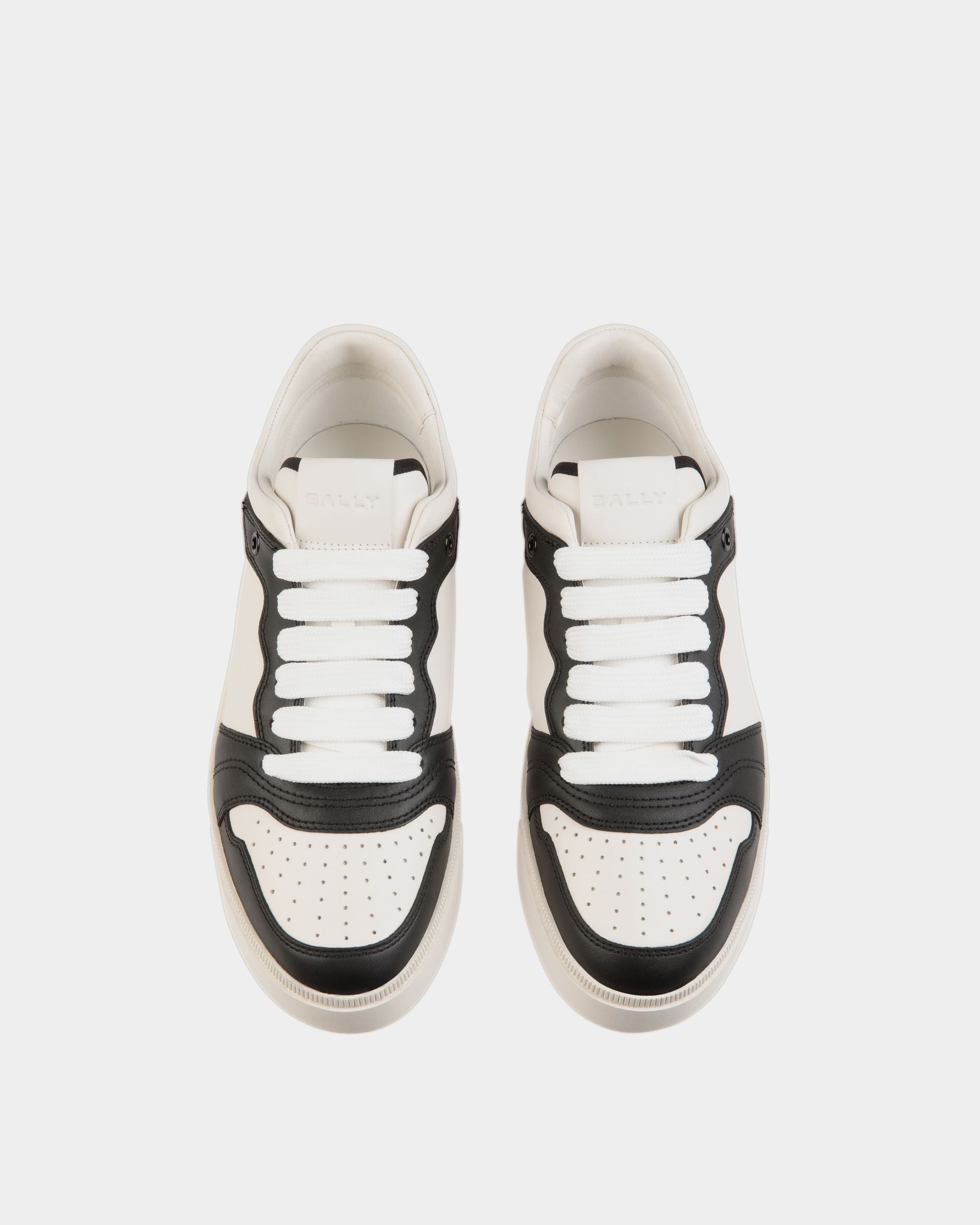 Raise Sneaker Aus Leder In Weiß Und Schwarz - Herren - Bally - 05