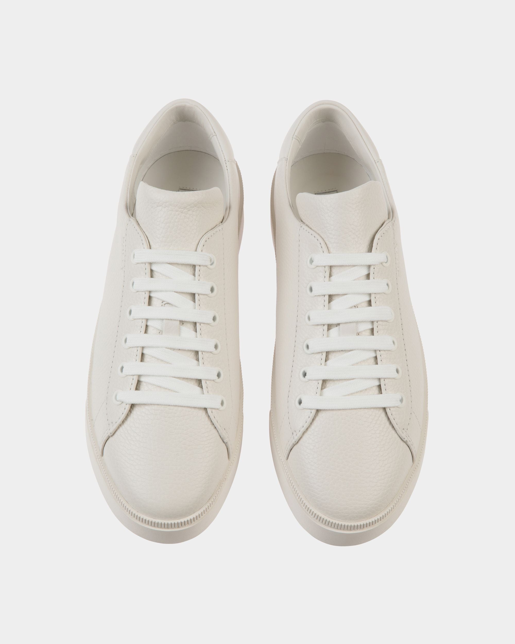 Raise Sneaker Aus Genarbtem Leder In Weiß - Herren - Bally - 03