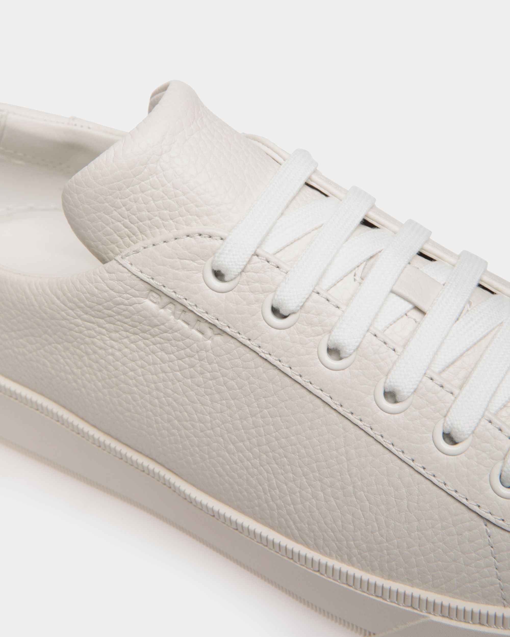 Raise Sneaker Aus Genarbtem Leder In Weiß - Herren - Bally - 04