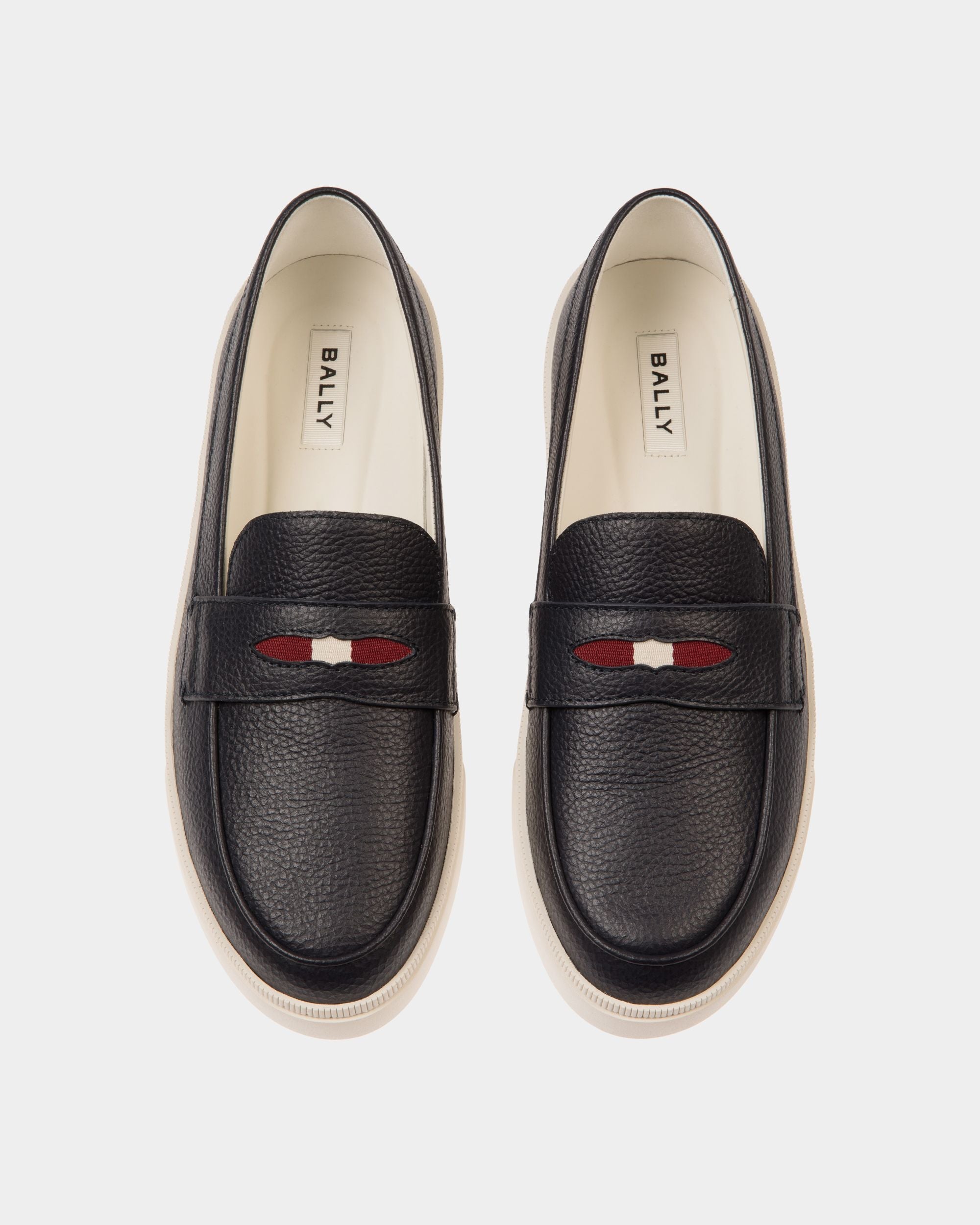 Raise Sneaker Aus Genarbtem Leder In Navy Blue - Herren - Bally - 04
