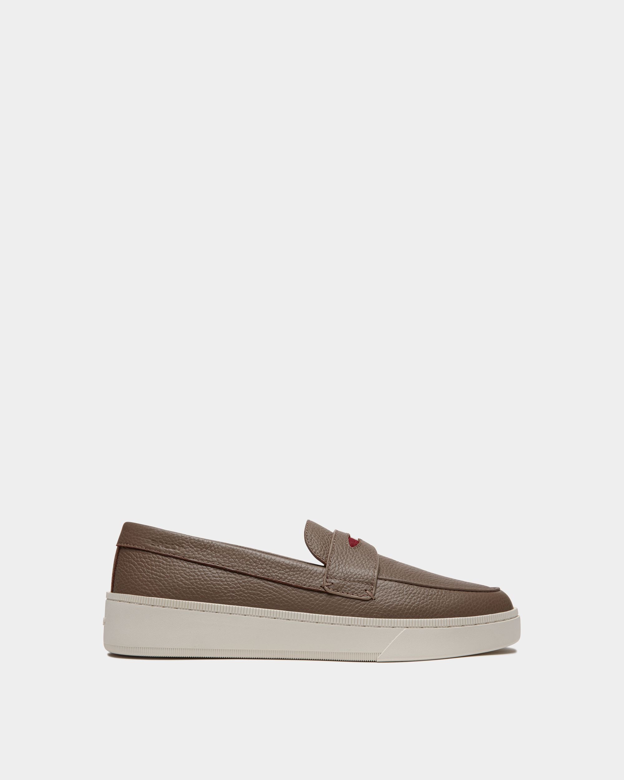 Raise Sneaker Aus Genarbtem Leder In Taupe - Herren - Bally - 01