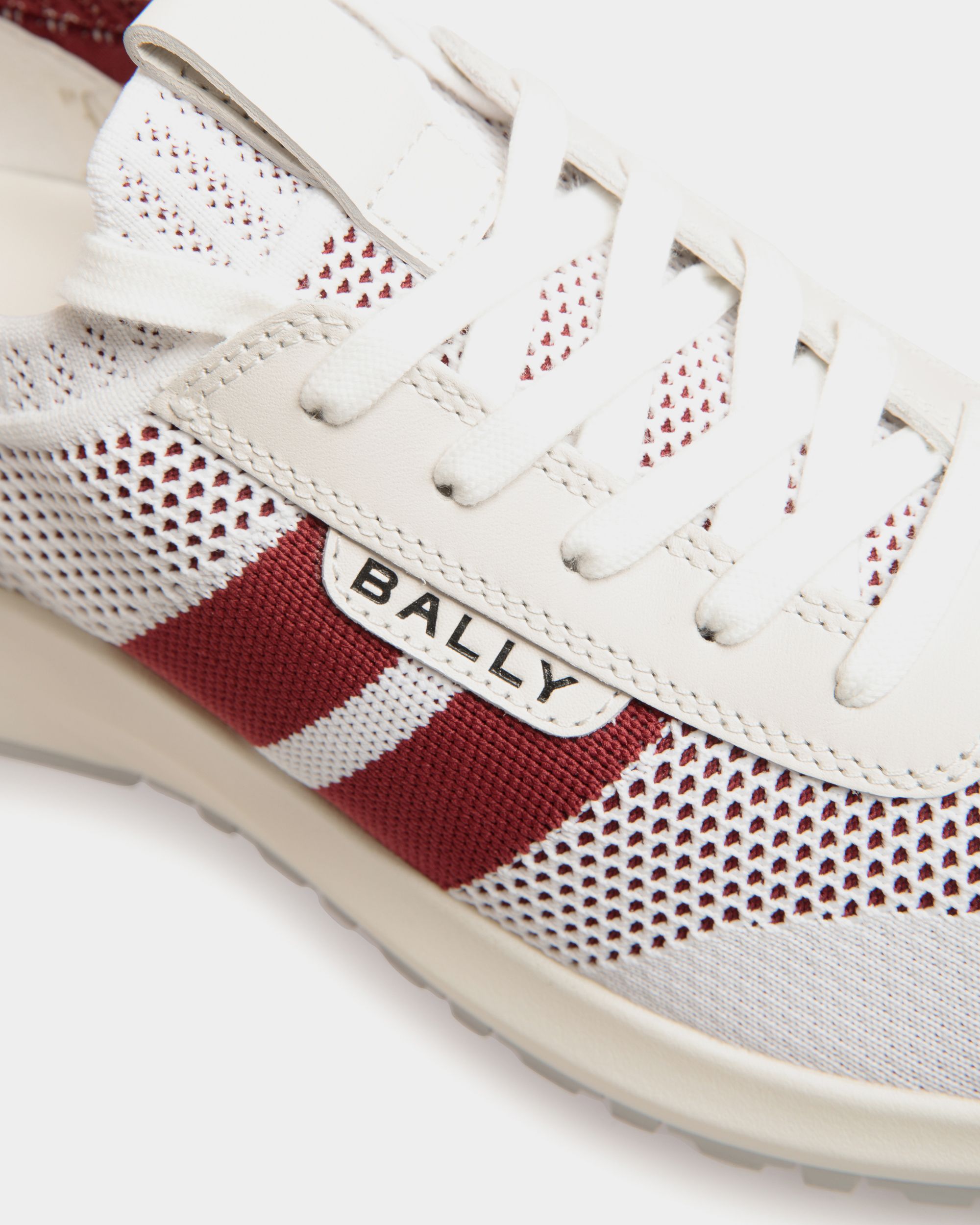 Outline Sneaker Aus Strickgewebe In Weiß - Herren - Bally - 06