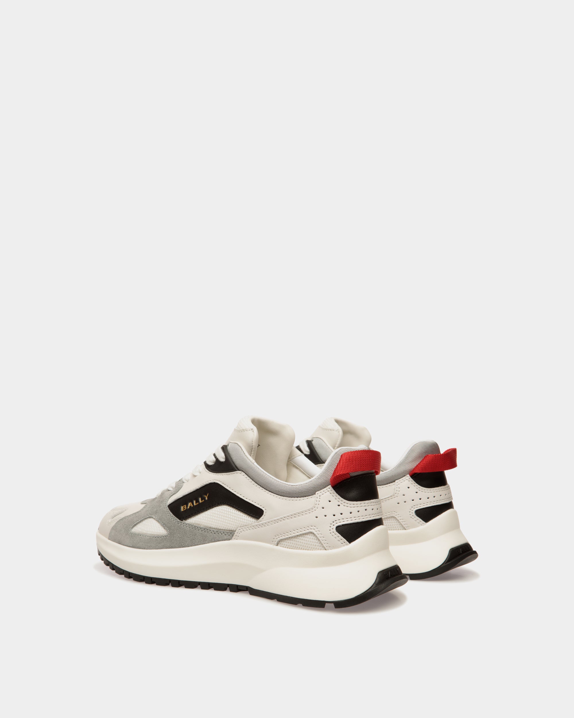Outline Sneaker Aus Mehrfarbigem Leder Und Nylon - Herren - Bally - 03