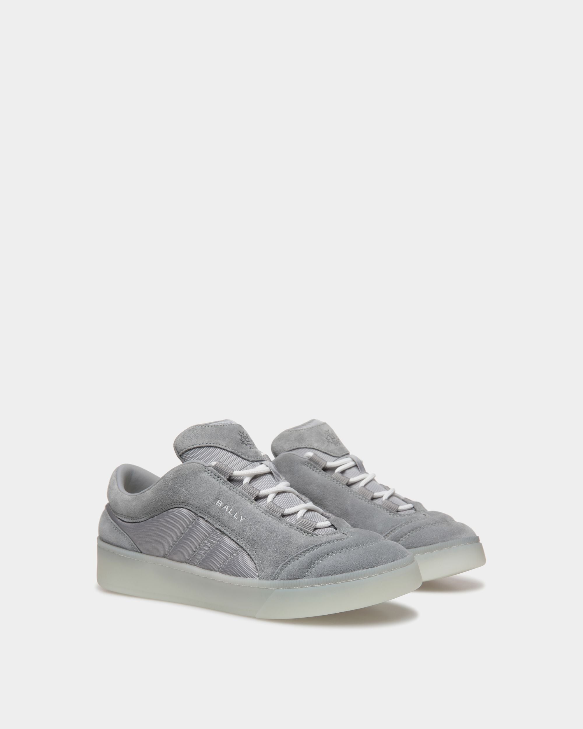 Raise Sneakers Aus Veloursleder Und Nylon In Hellgrau - Herren - Bally - 03