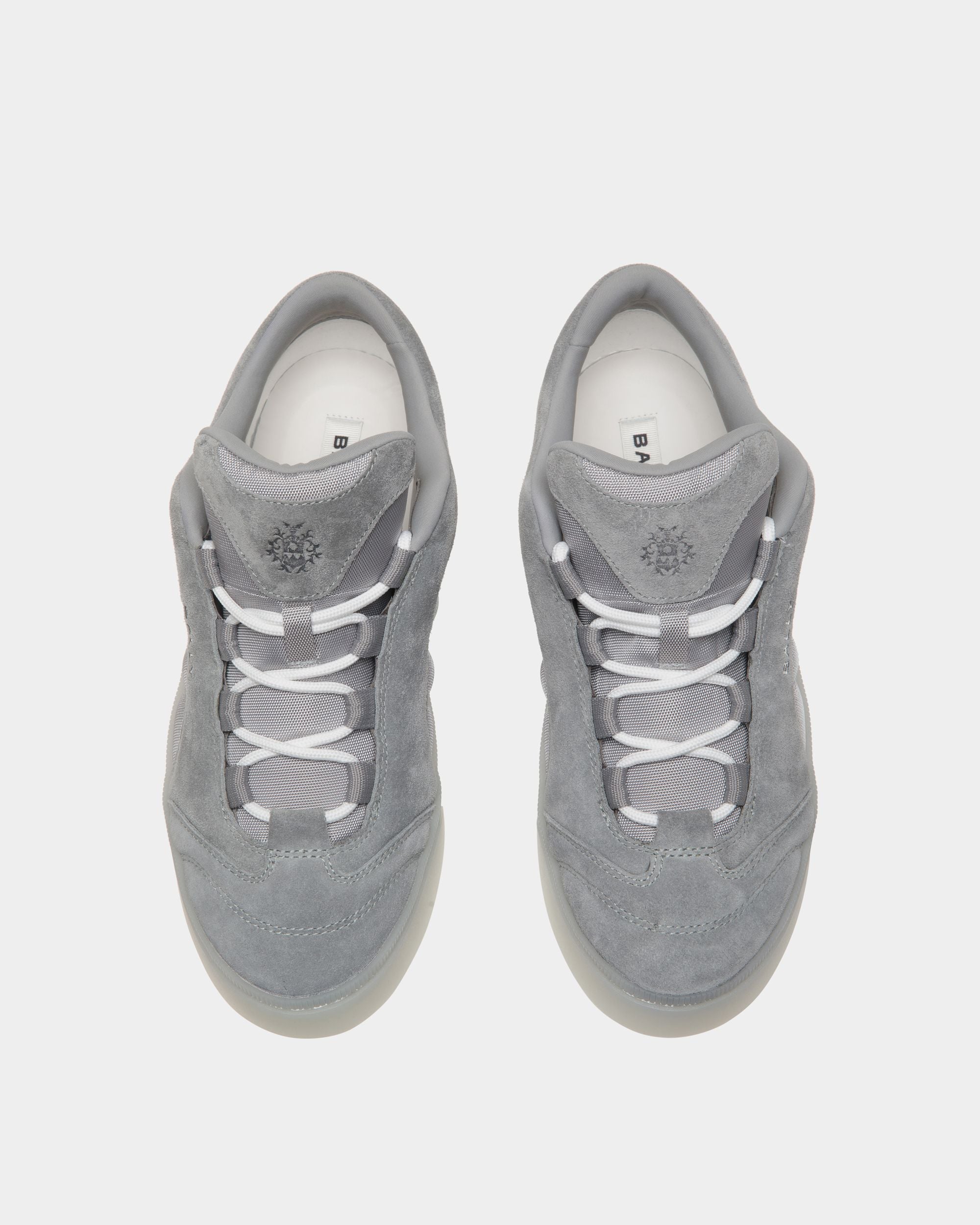 Raise Sneakers Aus Veloursleder Und Nylon In Hellgrau - Herren - Bally - 05