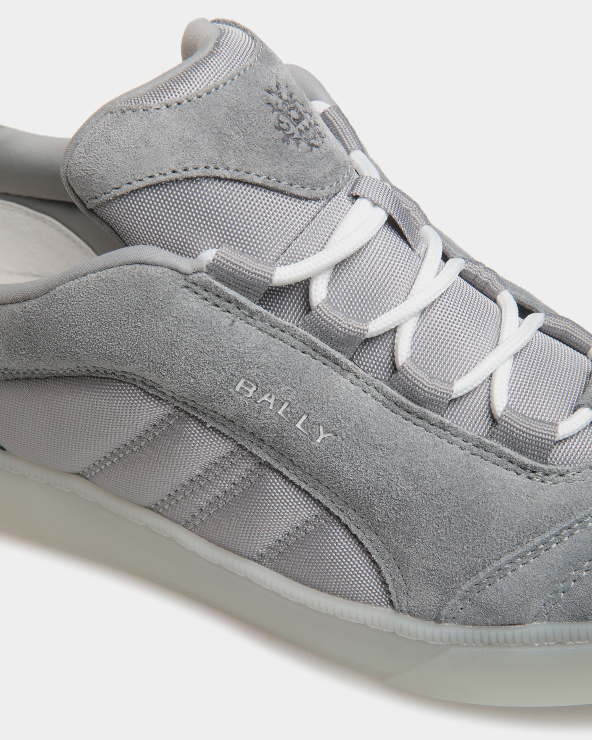 Raise Sneakers Aus Veloursleder Und Nylon In Hellgrau - Herren - Bally - 06