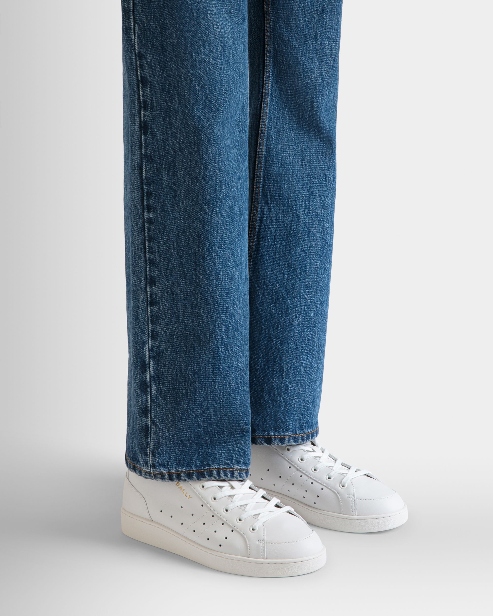 Sneakers Tennis Aus Leder In Weiß - Herren - Bally - 02