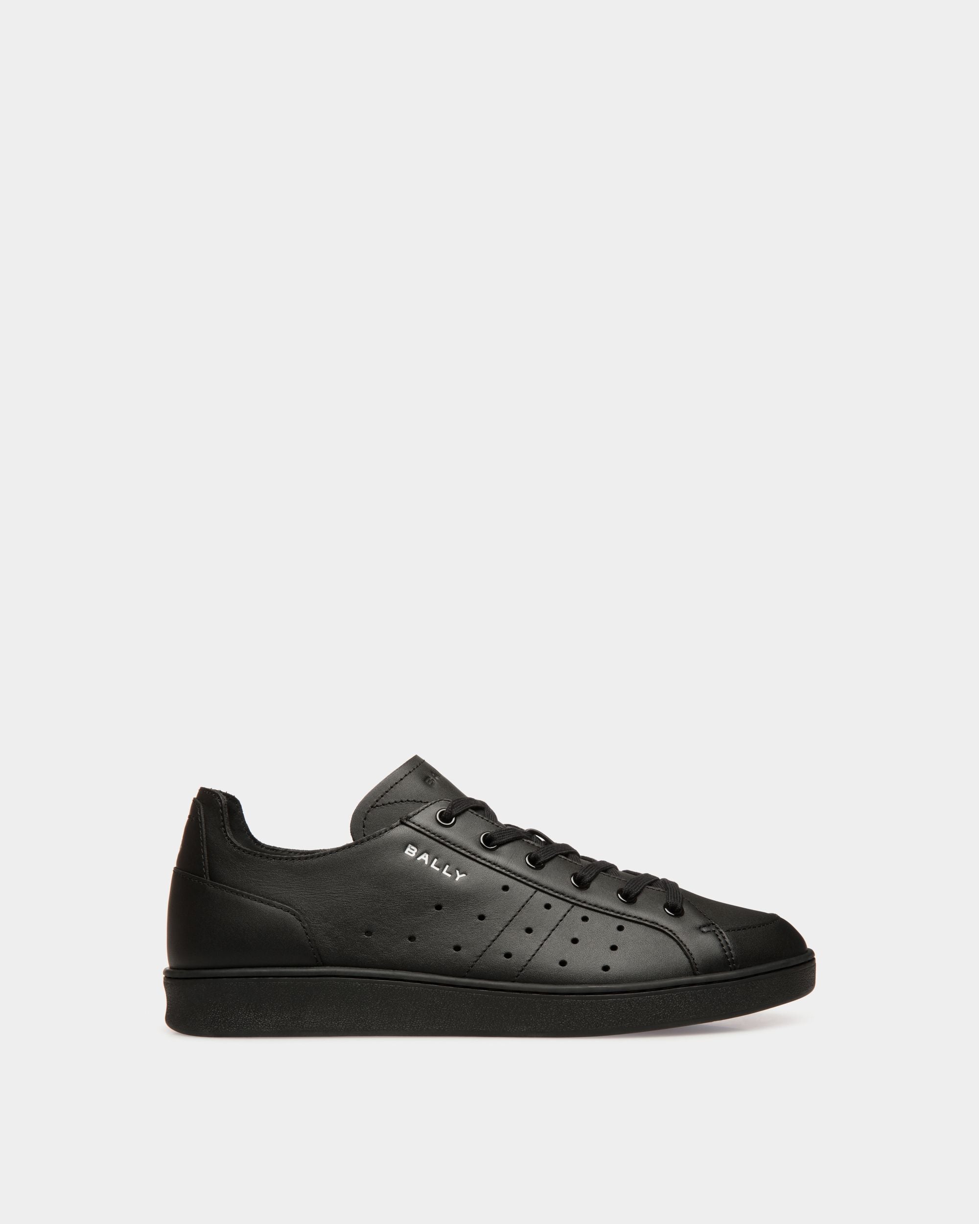 Tennis-Sneaker Aus Schwarzem Leder - Herren - Bally - 01
