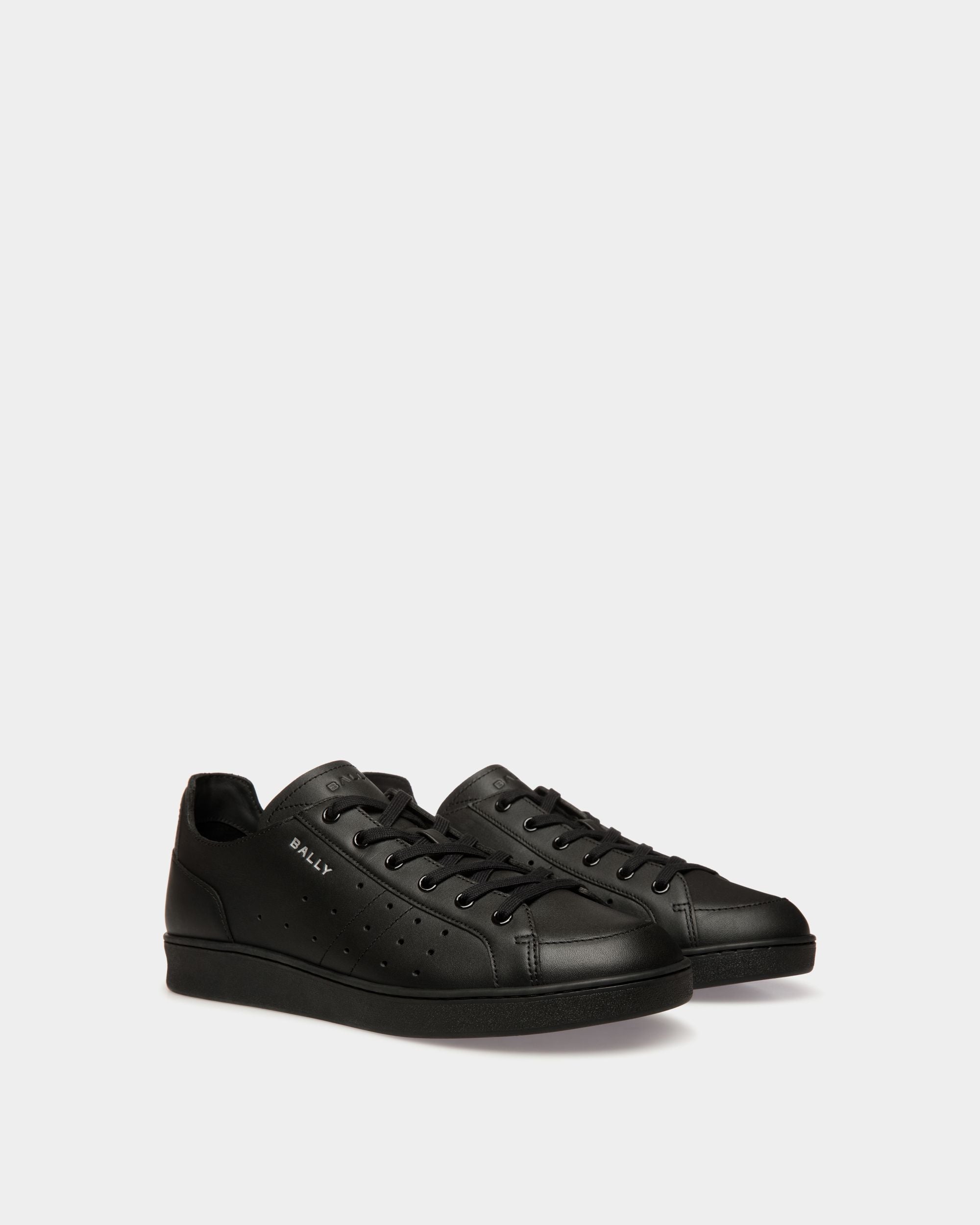 Tennis-Sneaker Aus Schwarzem Leder - Herren - Bally - 03