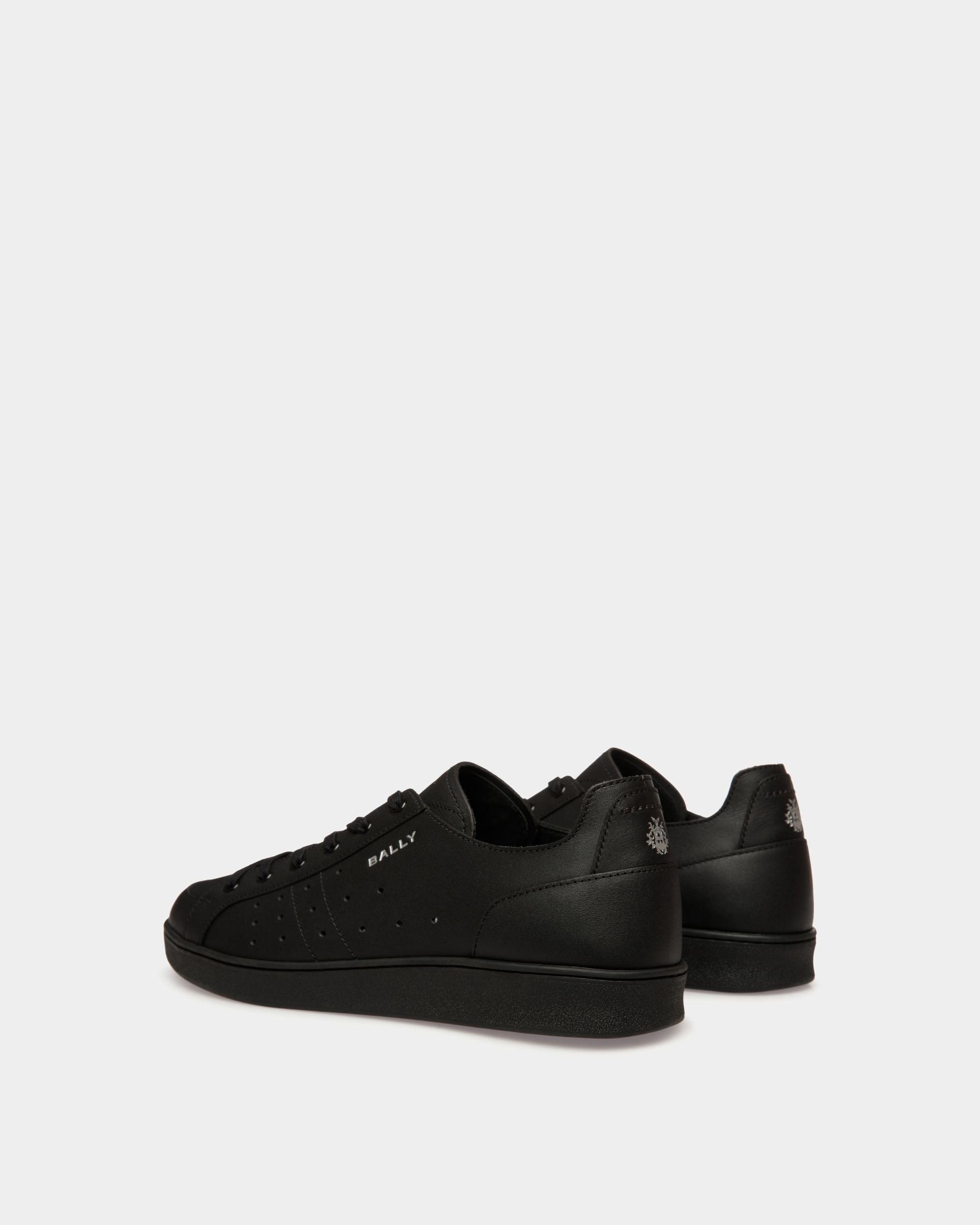 Tennis-Sneaker Aus Schwarzem Leder - Herren - Bally - 02