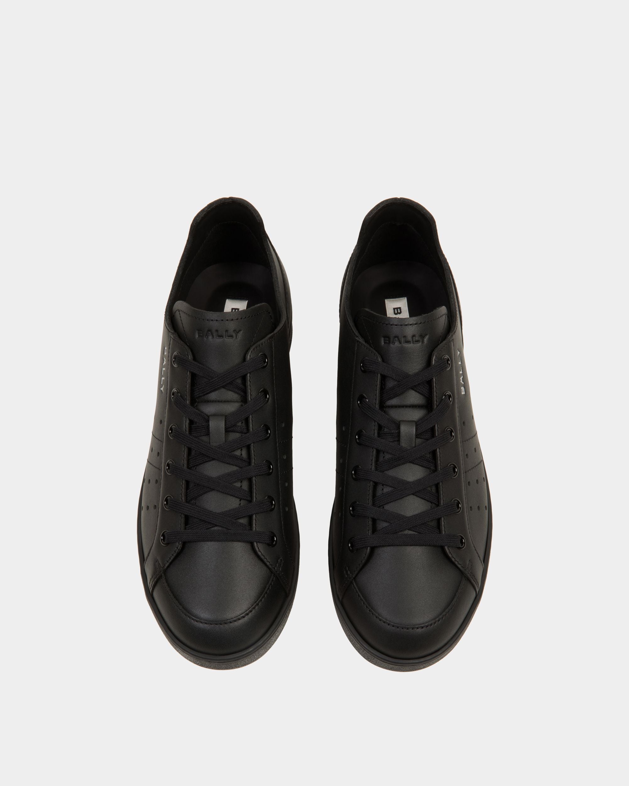 Tennis-Sneaker Aus Schwarzem Leder - Herren - Bally - 05