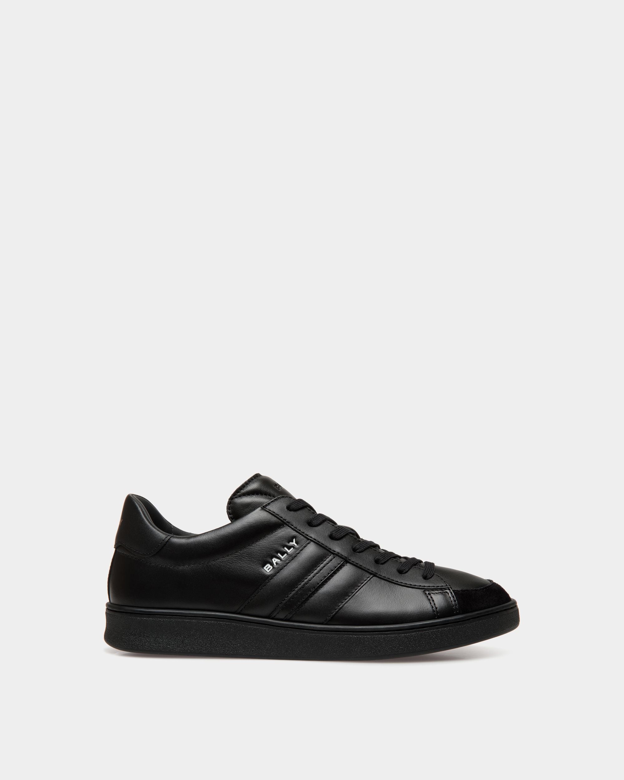 Tennis-Sneaker Aus Schwarzem Leder - Herren - Bally - 01