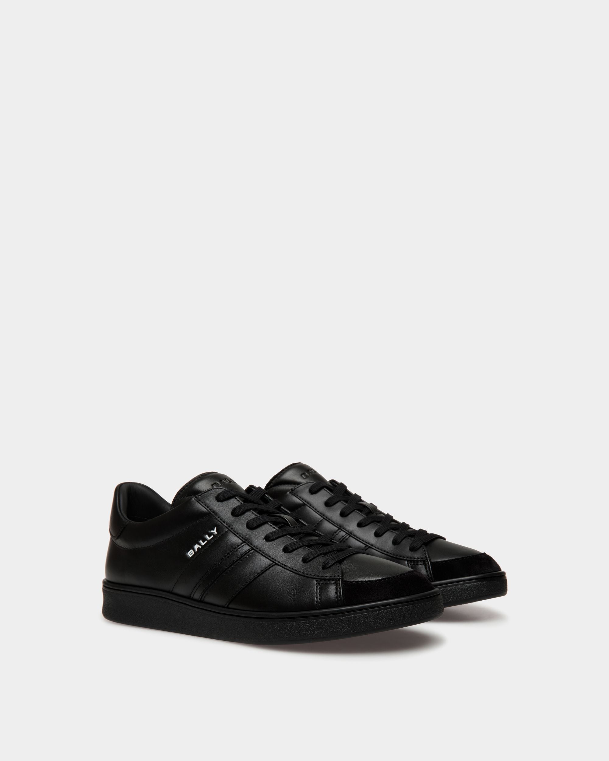 Tennis-Sneaker Aus Schwarzem Leder - Herren - Bally - 02