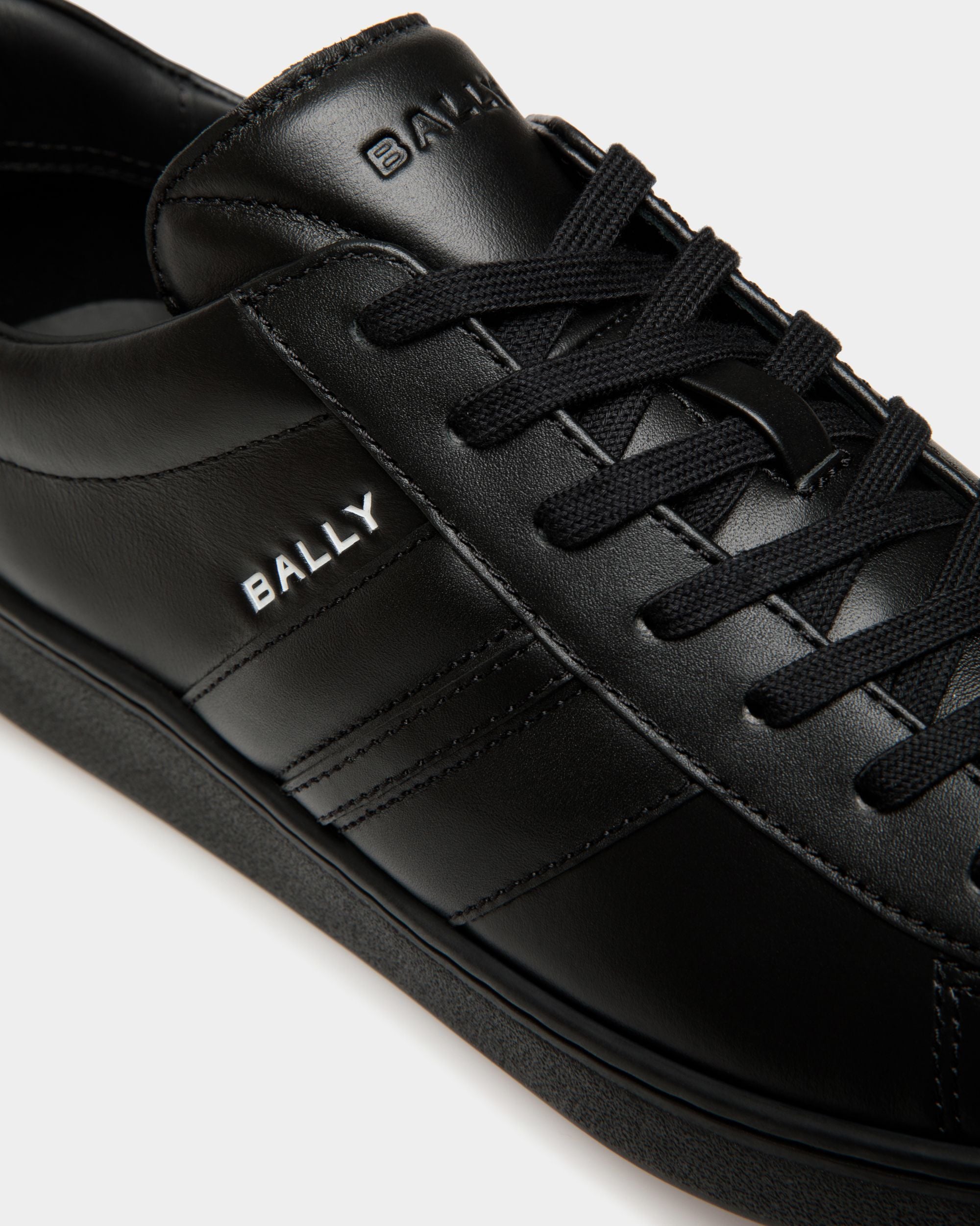 Tennis-Sneaker Aus Schwarzem Leder - Herren - Bally - 05