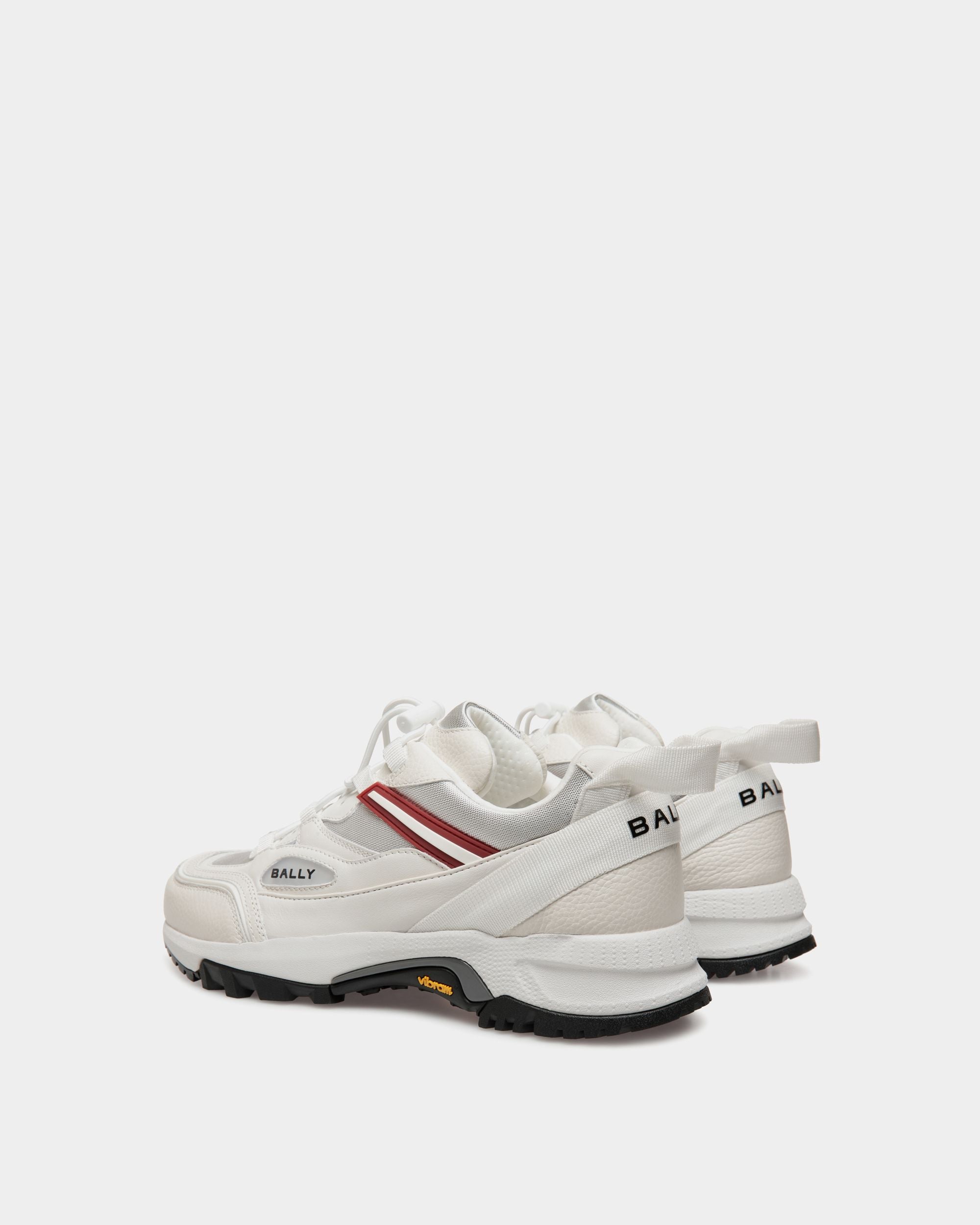 Faster Sneaker Aus Leder Und Nylon In Weiß - Herren - Bally - 03