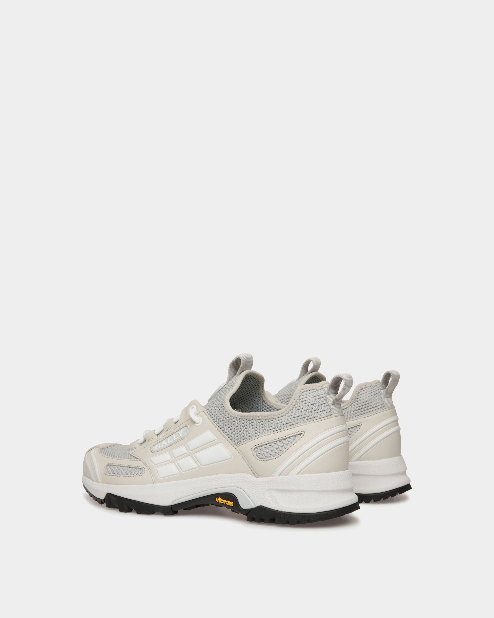 Faster Sneaker Aus Strickgewebe In Dusty White - Herren - Bally - 04