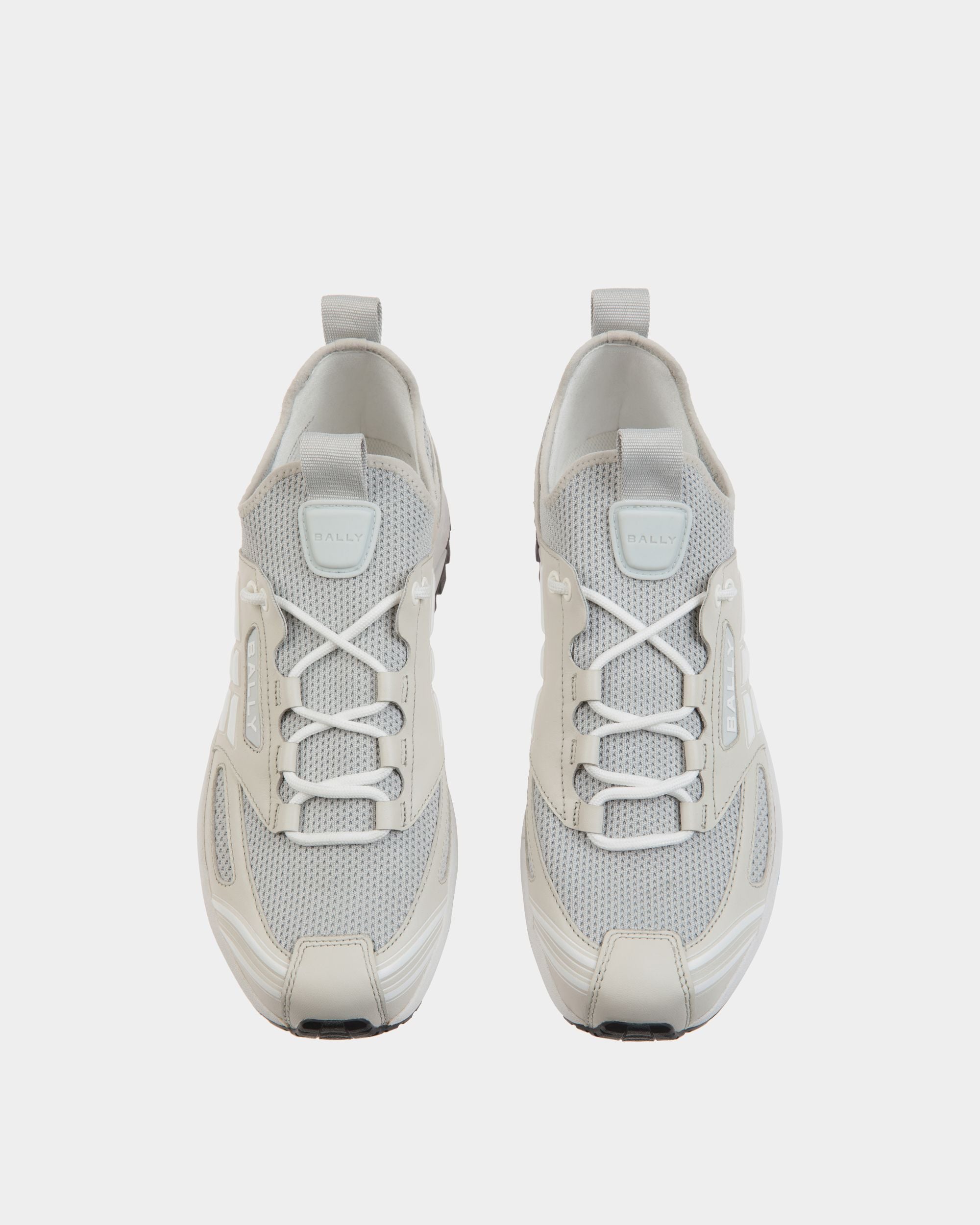Faster Sneaker Aus Strickgewebe In Dusty White - Herren - Bally - 05