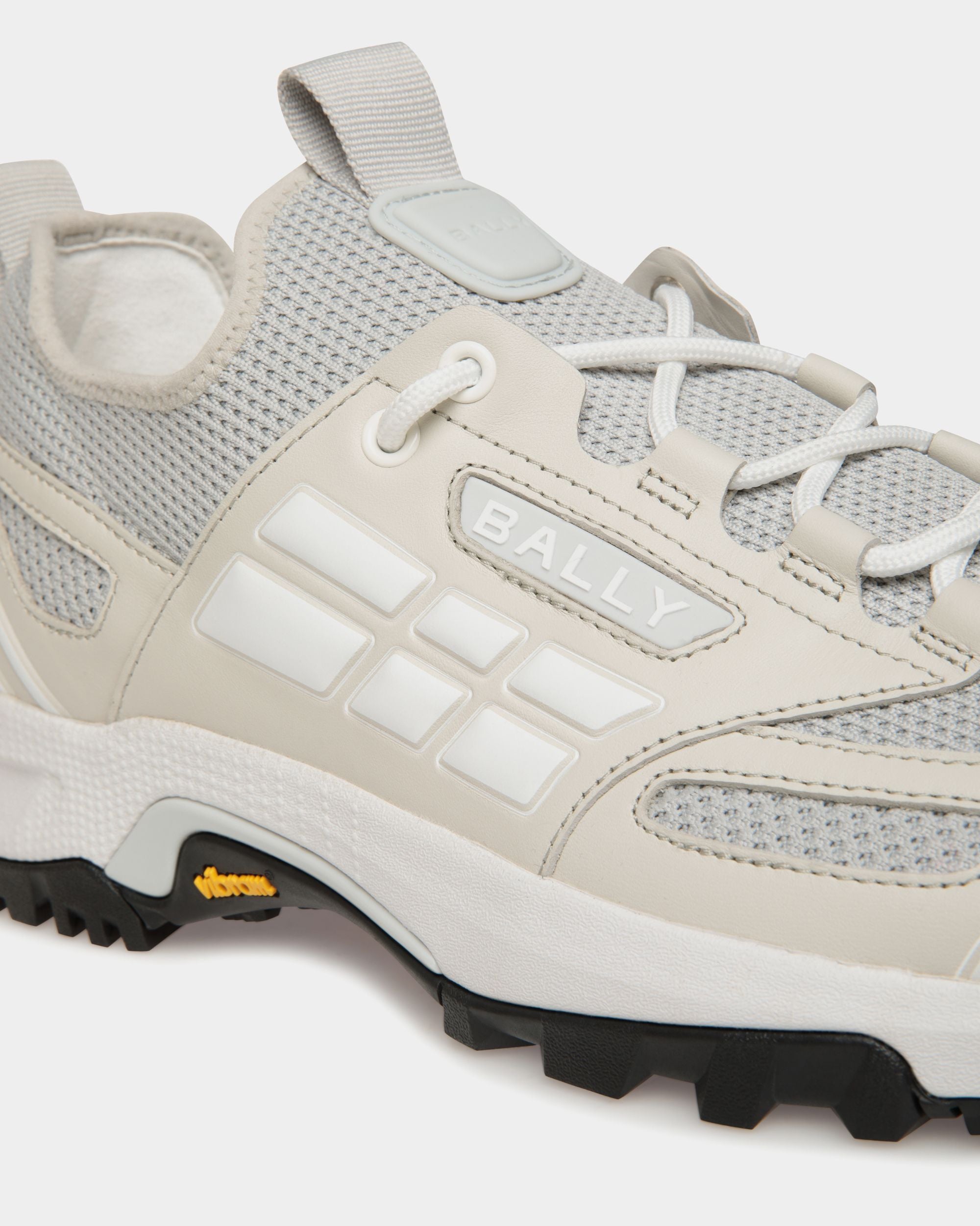 Faster Sneaker Aus Strickgewebe In Dusty White - Herren - Bally - 06