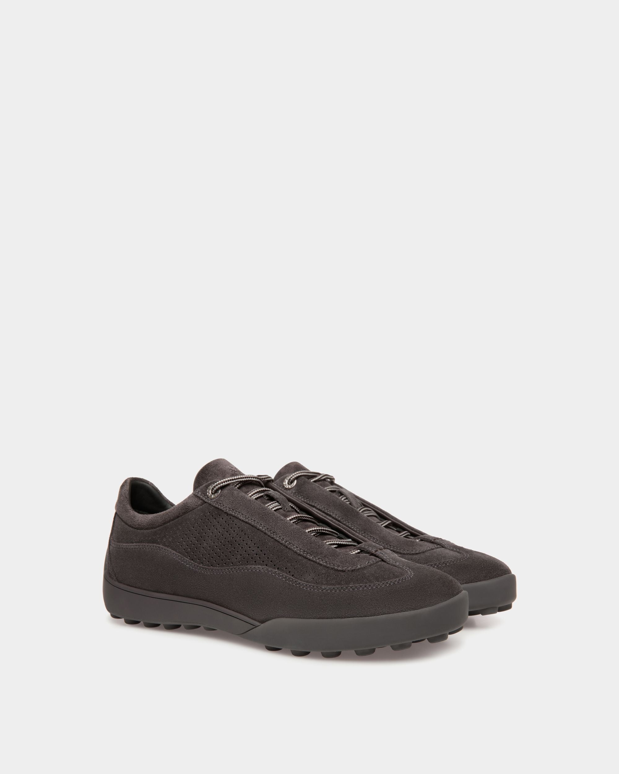 Manto Runner Sneaker Für Herren Aus Veloursleder In Dunkelgrau - Herren - Bally - 02