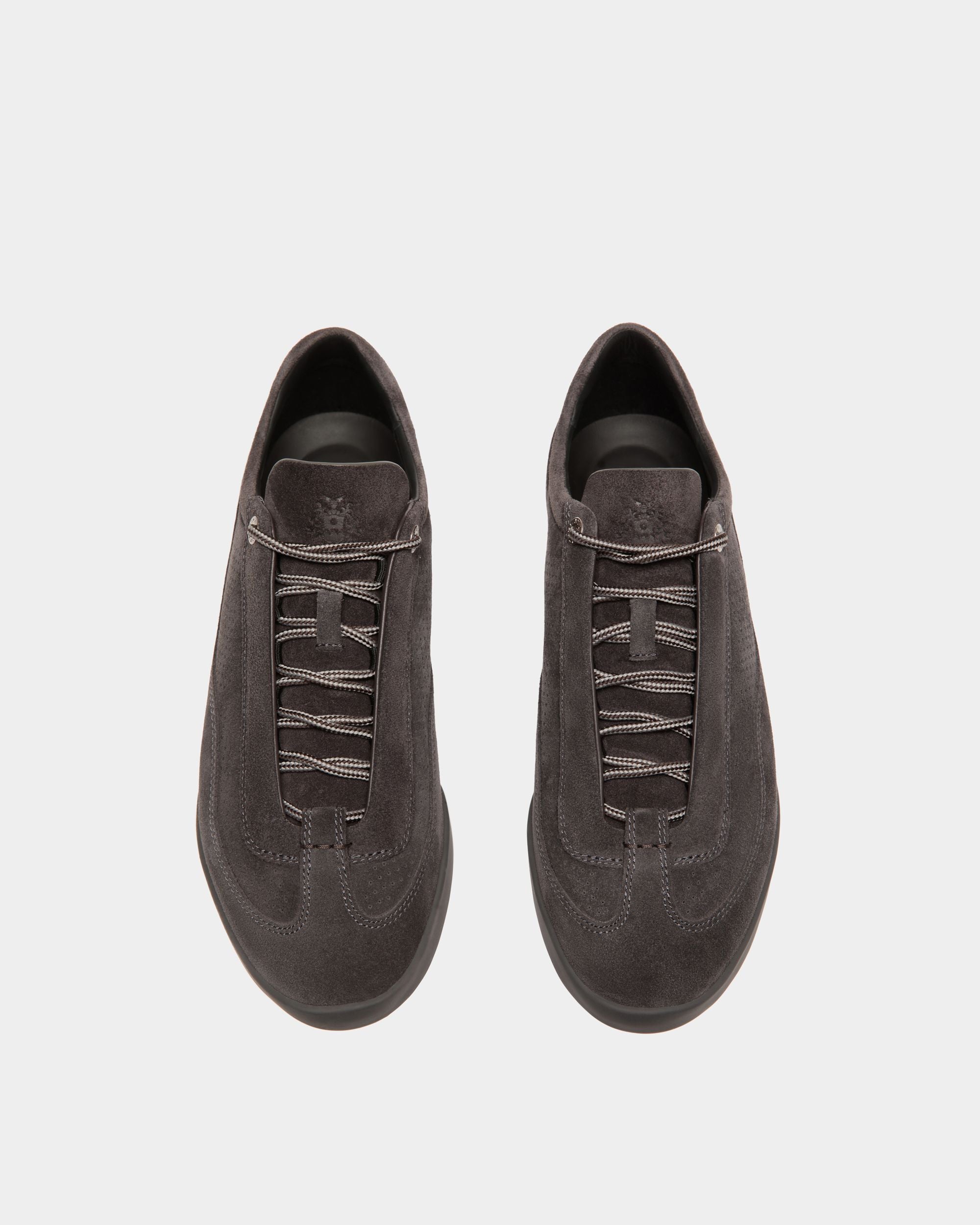 Manto Runner Sneaker Für Herren Aus Veloursleder In Dunkelgrau - Herren - Bally - 04