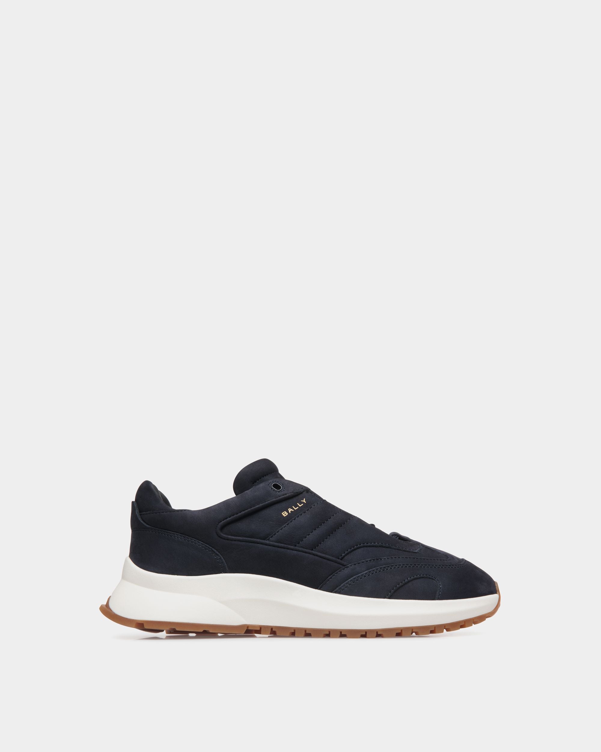 Outline Sneaker In Blue Leather - Herren - Bally - 01