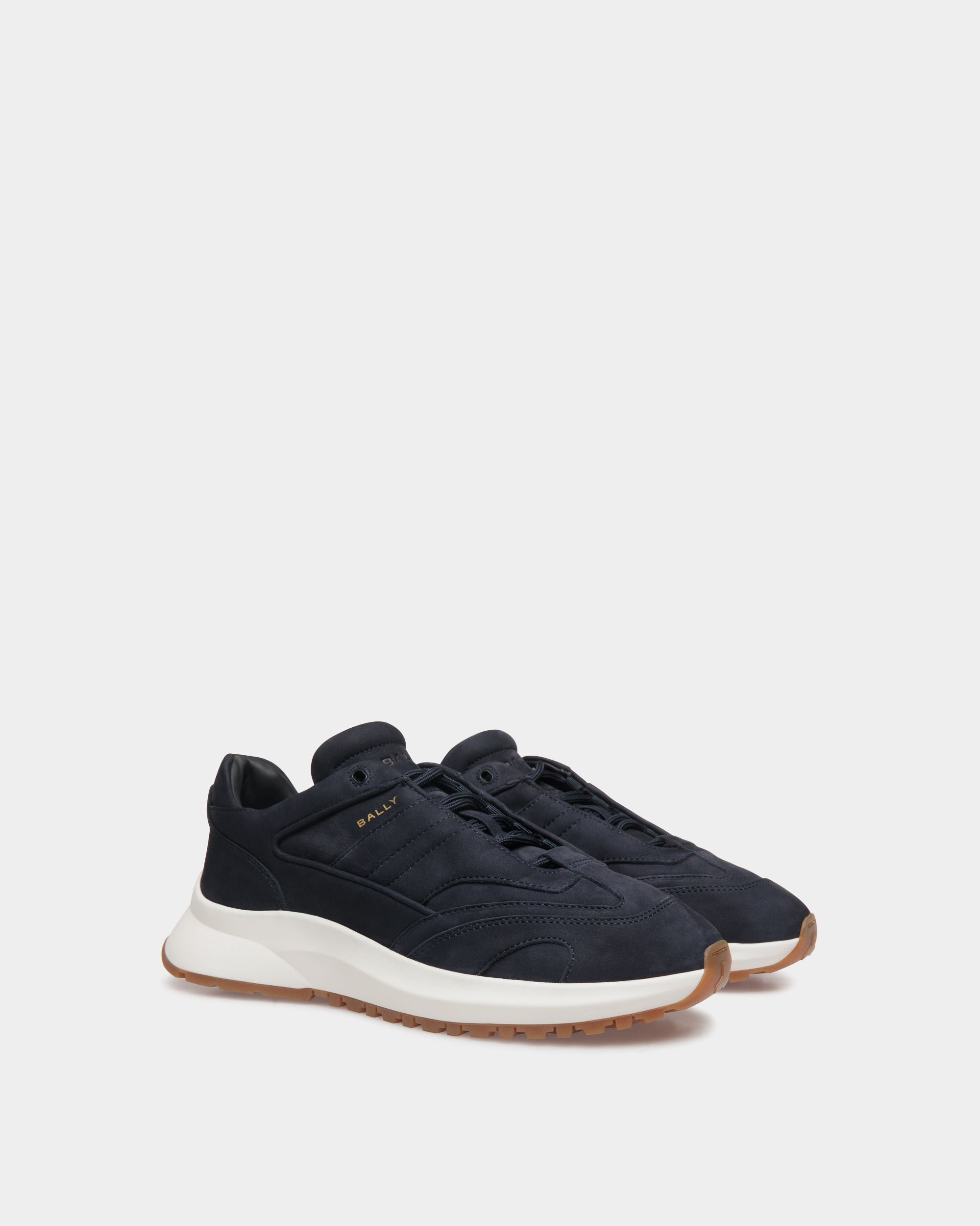 Outline Sneaker In Blue Leather - Herren - Bally - 02