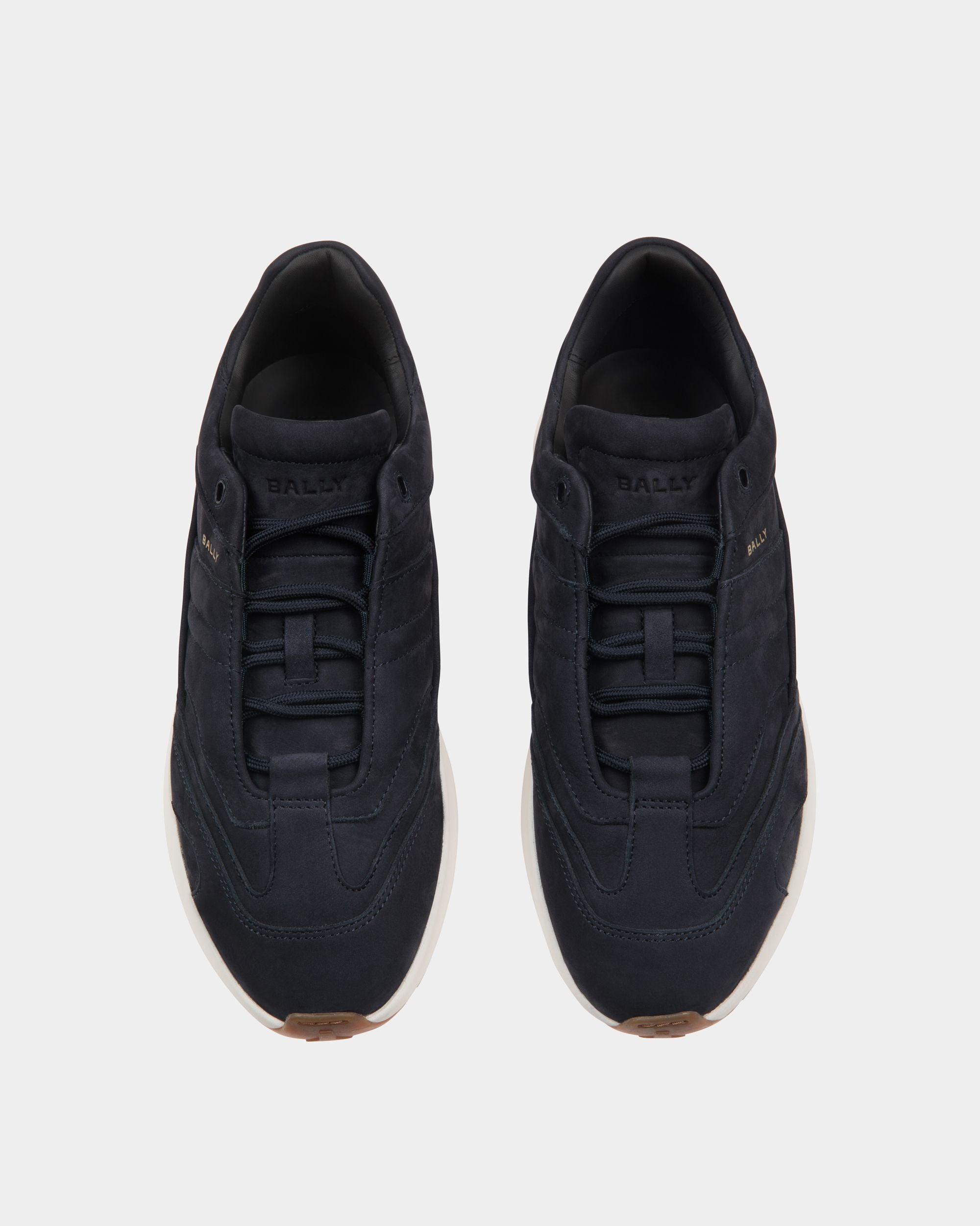 Outline Sneaker In Blue Leather - Herren - Bally - 04