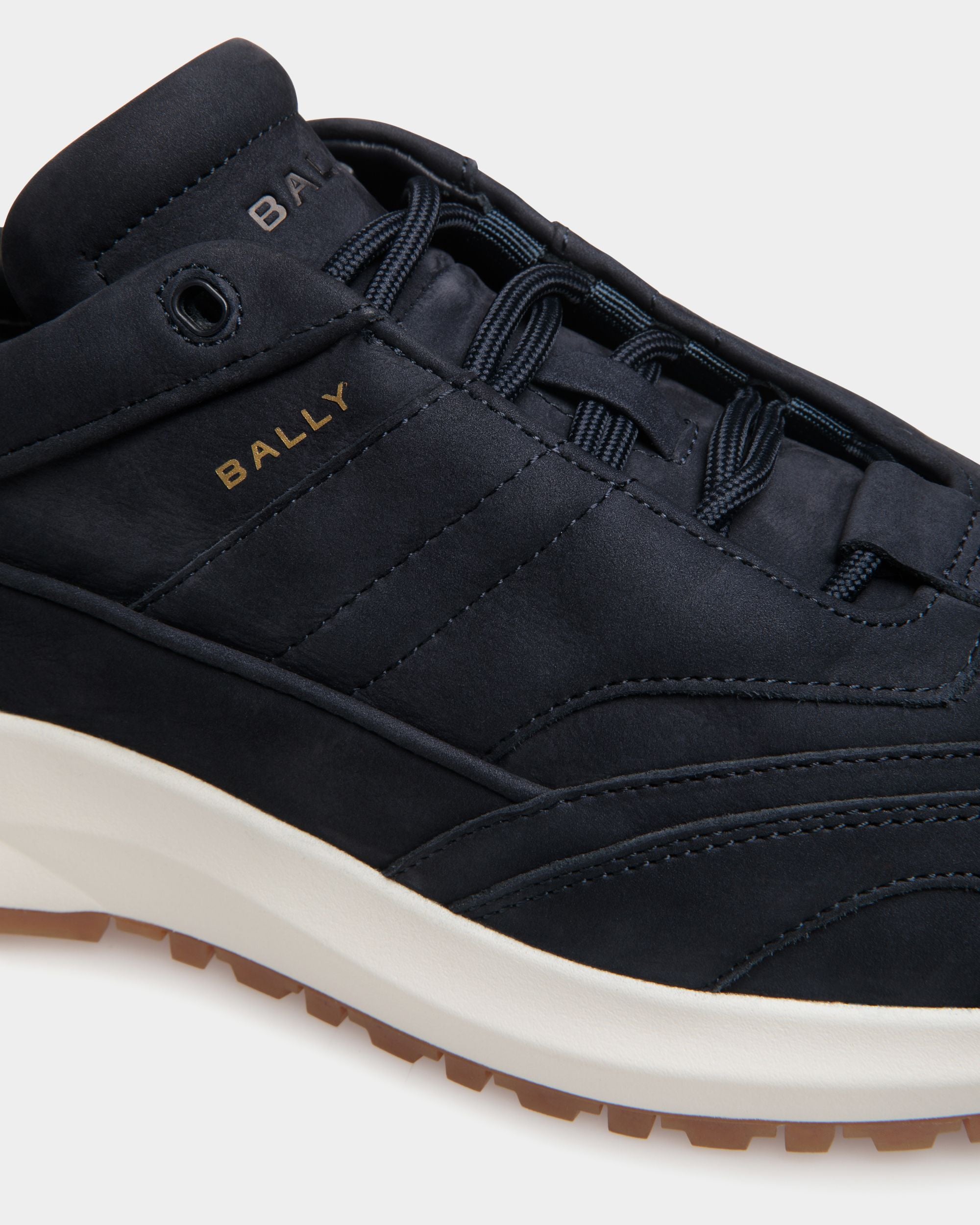 Outline Sneaker In Blue Leather - Herren - Bally - 05