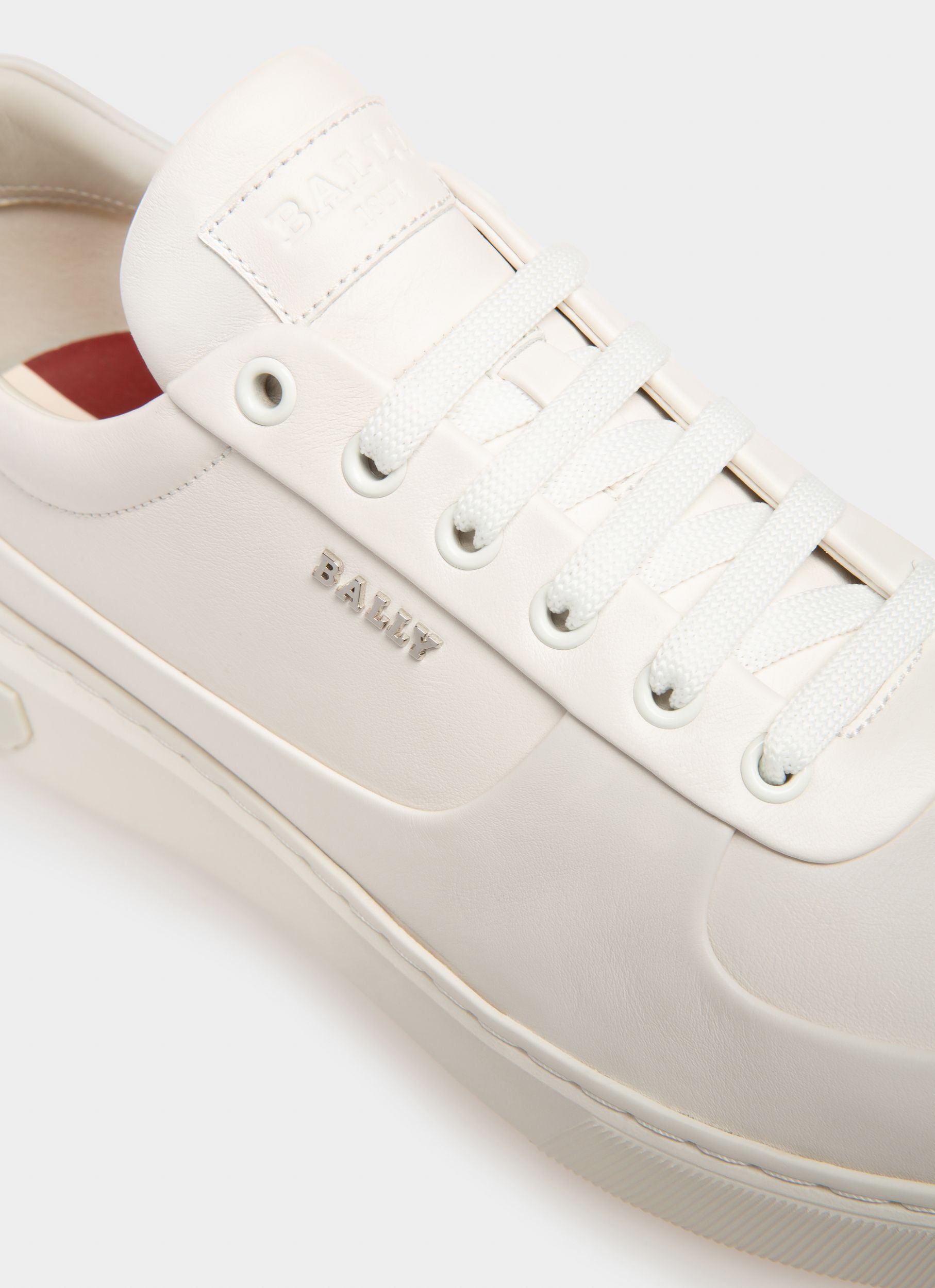 Manny Sneaker Aus Weissem Leder - Herren - Bally - 06