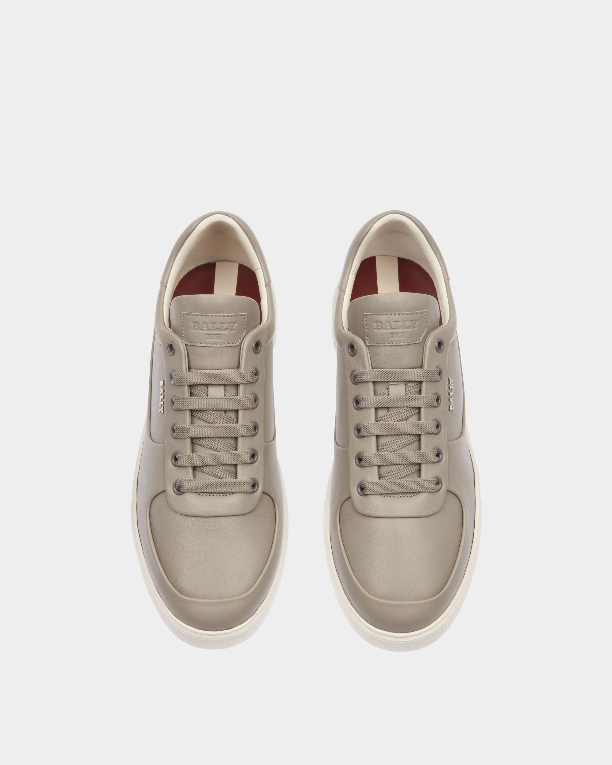 Manny Sneaker Aus Grauem Leder - Herren - Bally - 02