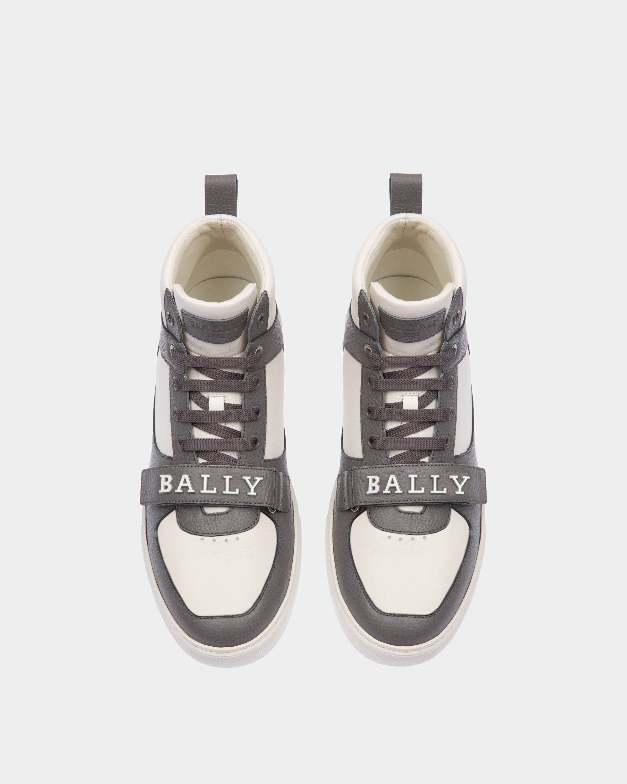Merryk Sneaker Aus Grauem Und Weissem Leder - Herren - Bally - 02