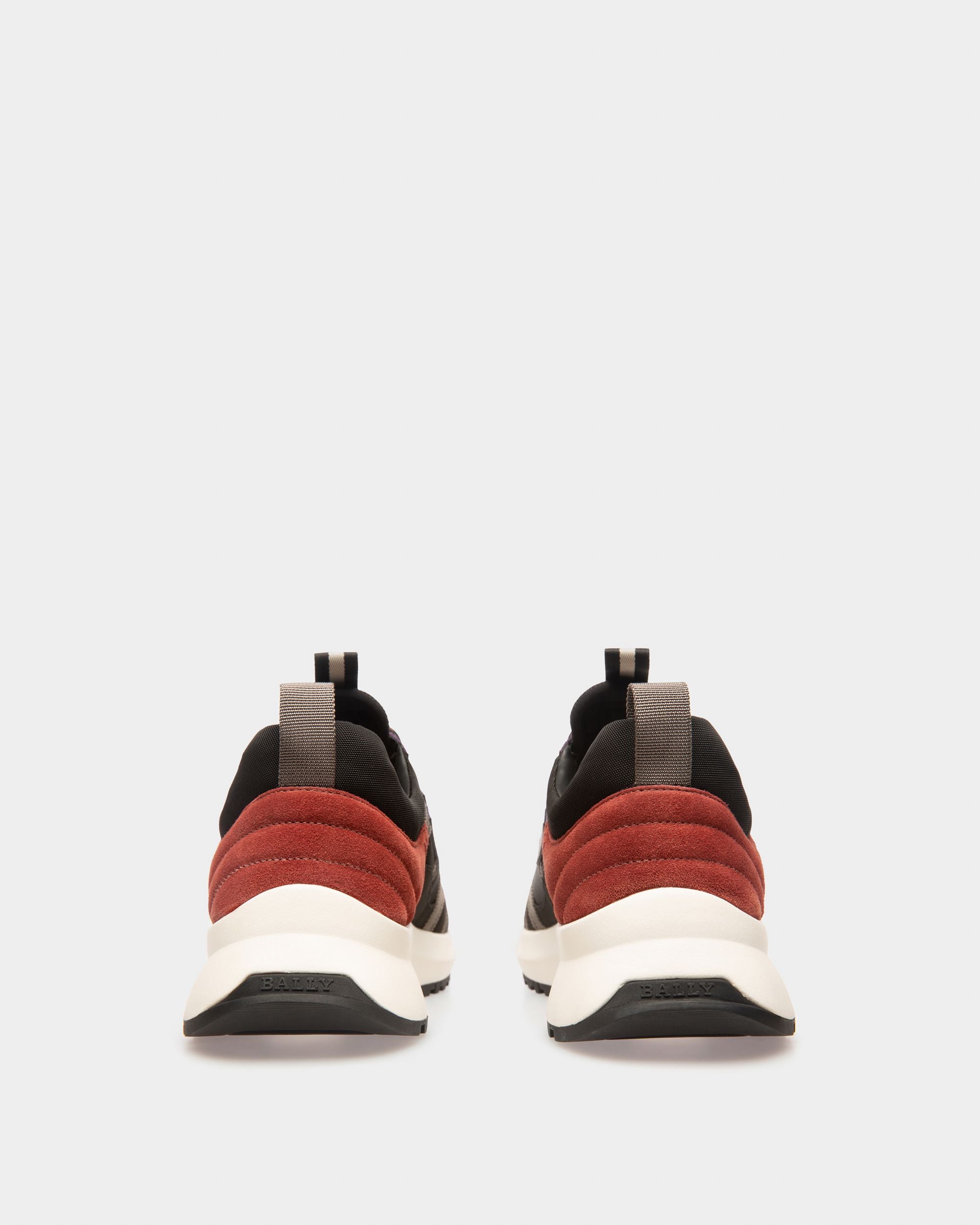 Damon Sneaker Aus Stoff Und Leder In Schwarz Und Traditionsrot - Herren - Bally - 04