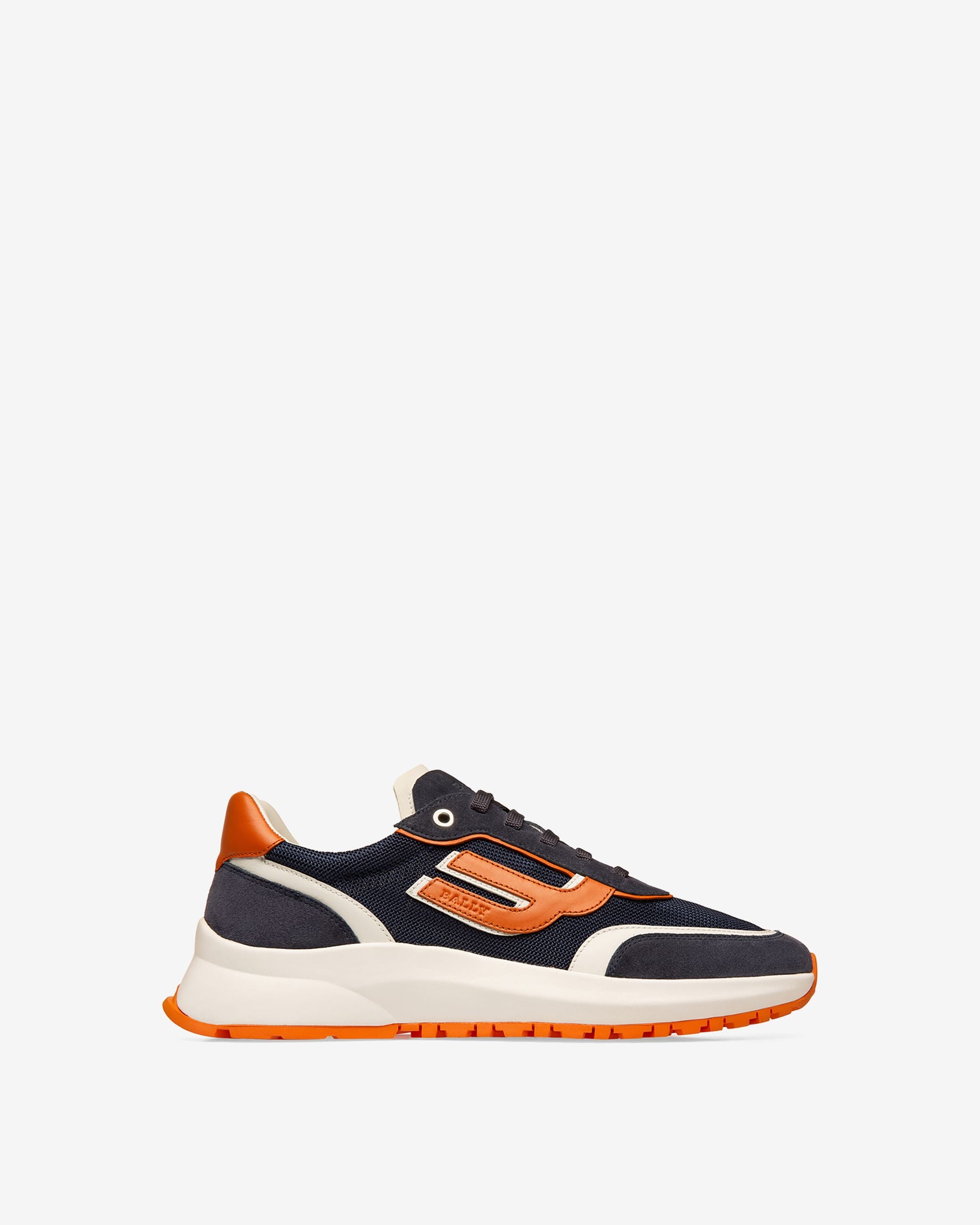 Demmy Mesh & Leather Sneakers In Navy & White - Herren - Bally - 01