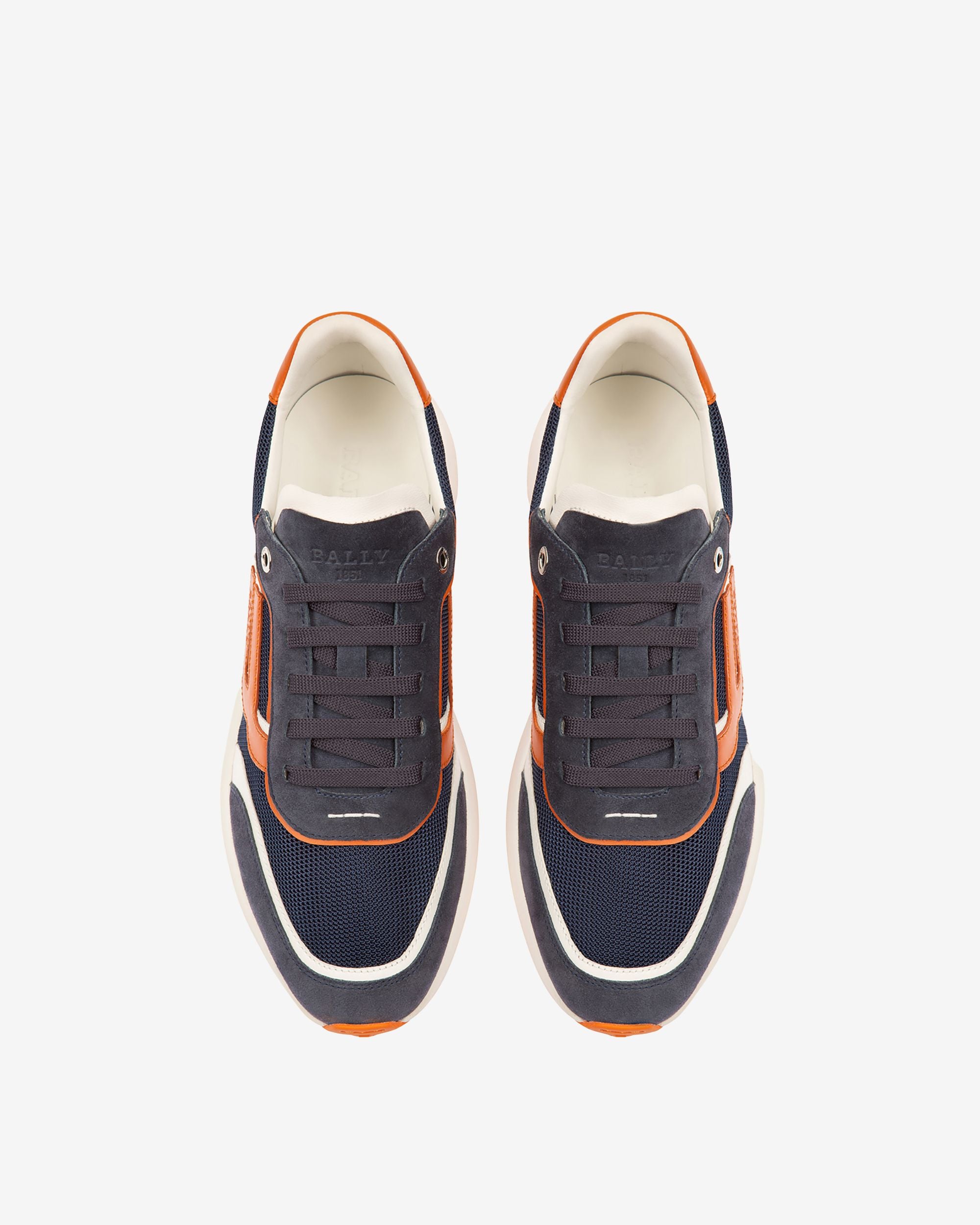 Demmy Sneaker Aus Marineblauem Und Weissem Netzstoff Und Leder - Herren - Bally - 04