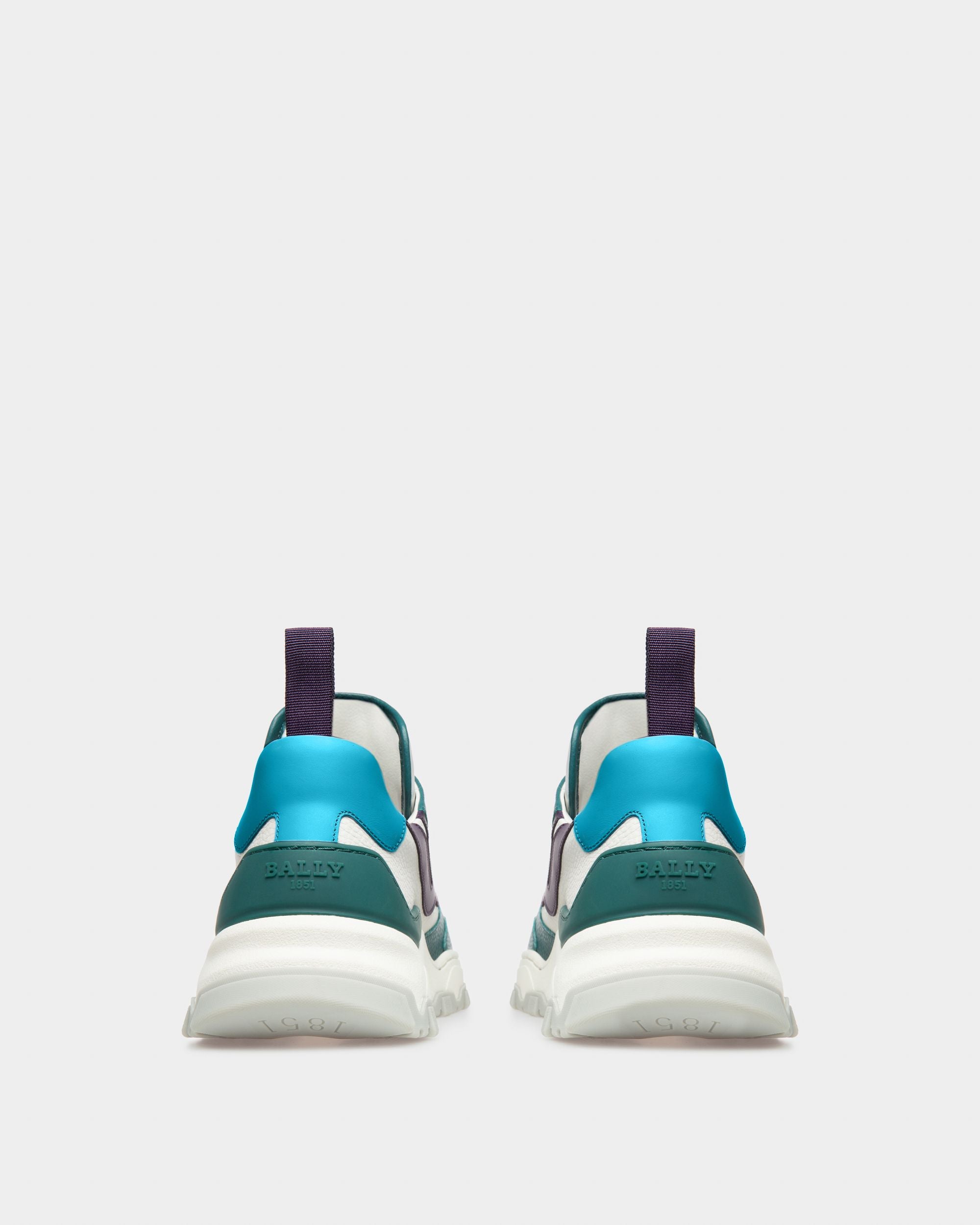 Holden Sneaker Aus Leder Und Stoff In Grün Und Weiss - Herren - Bally - 04
