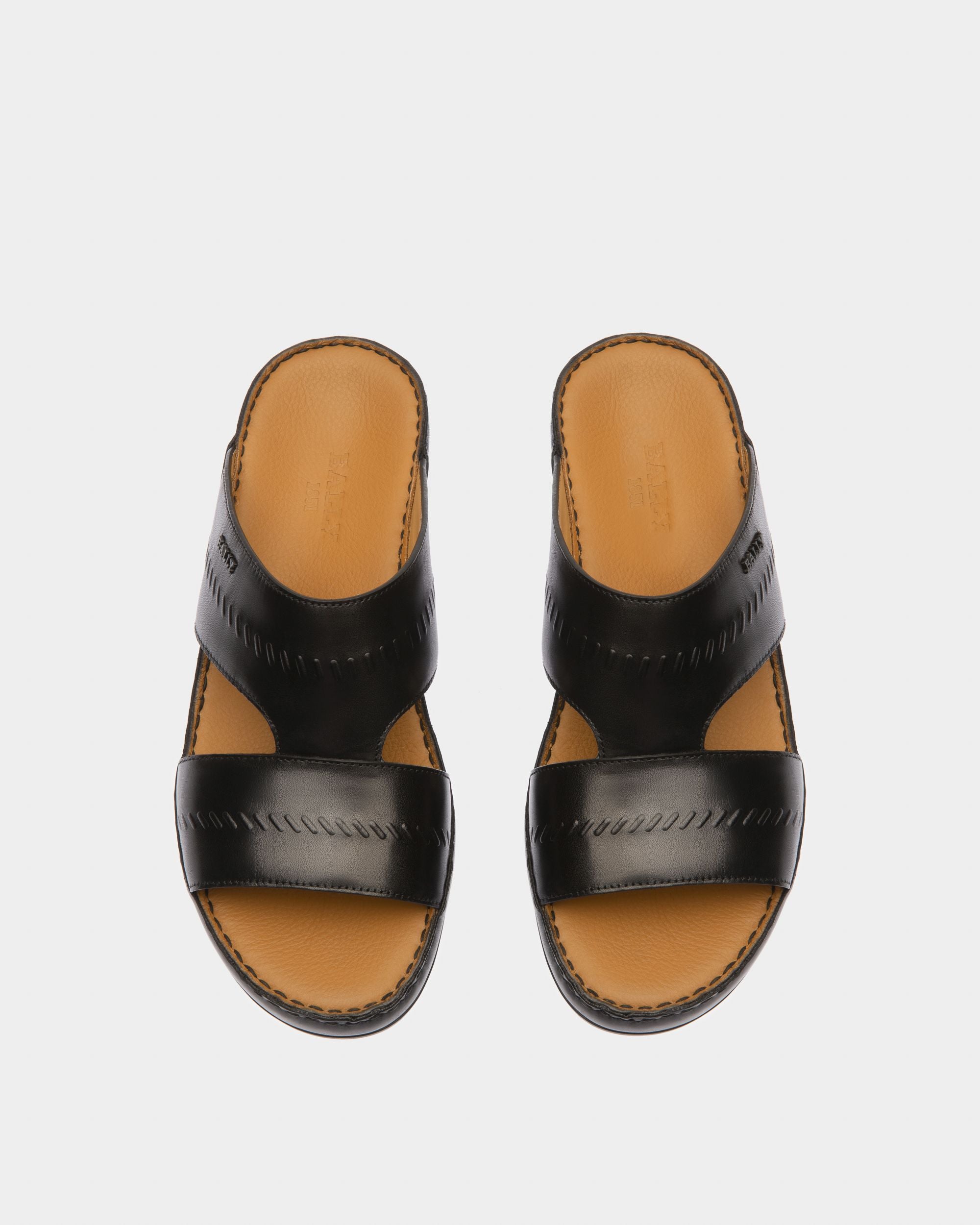Hassan Sandale Aus Schwarzem Leder - Herren - Bally - 02
