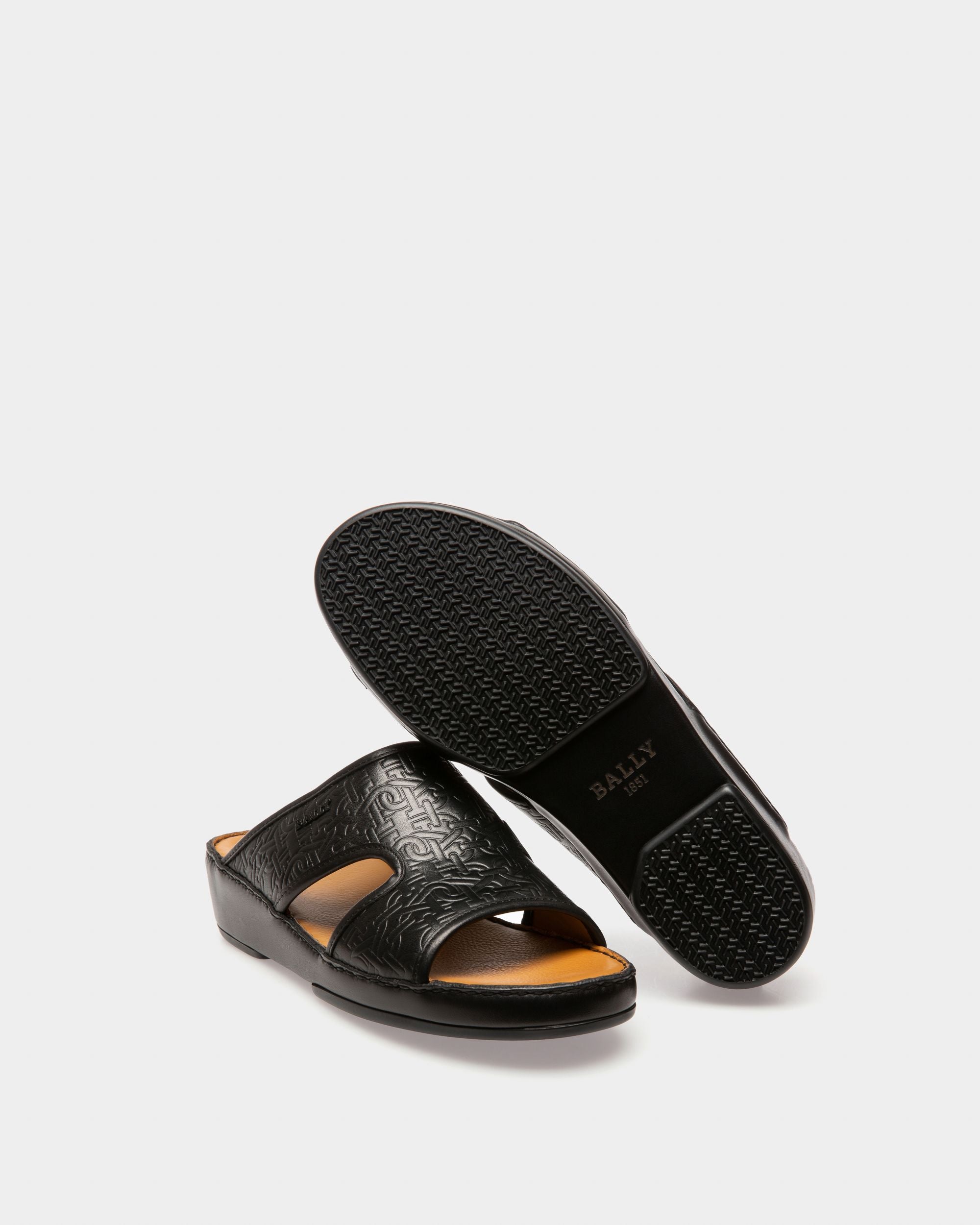 Hassan Sandals In Black Leather - Herren - Bally - 04